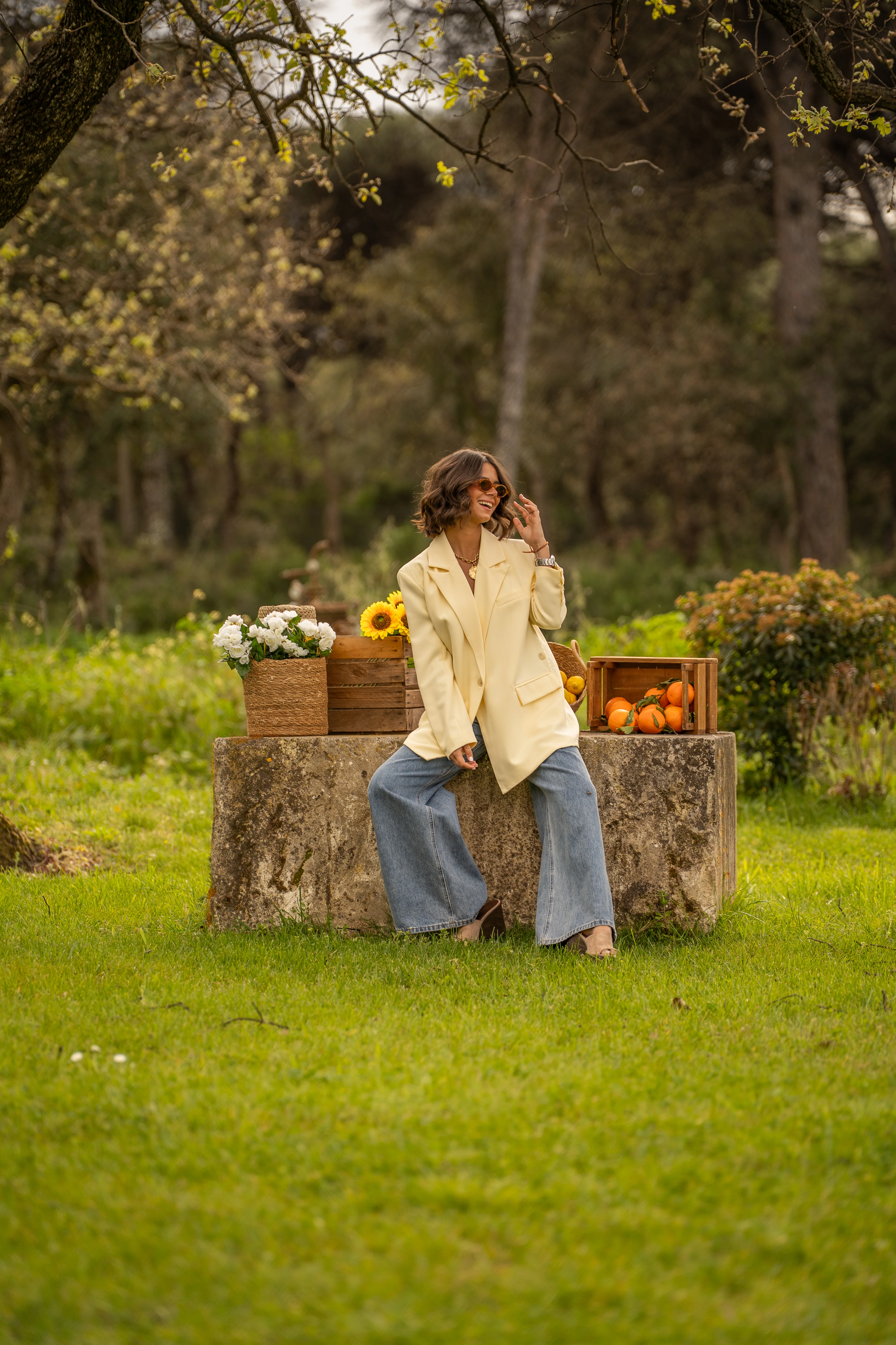 Blazer ASYMÉTRIQUE jaune - Image 5