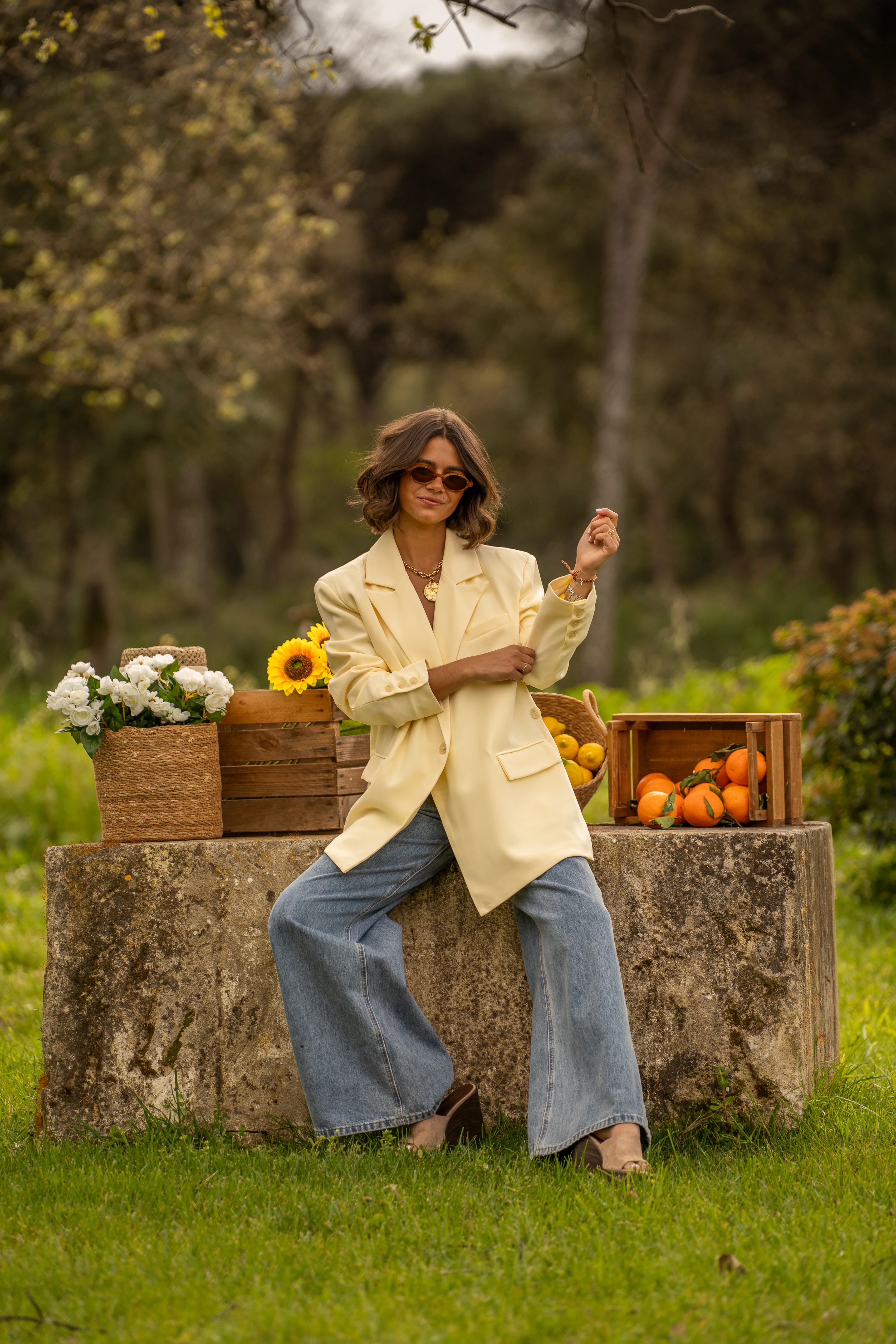 Blazer ASYMÉTRIQUE jaune - Image 6