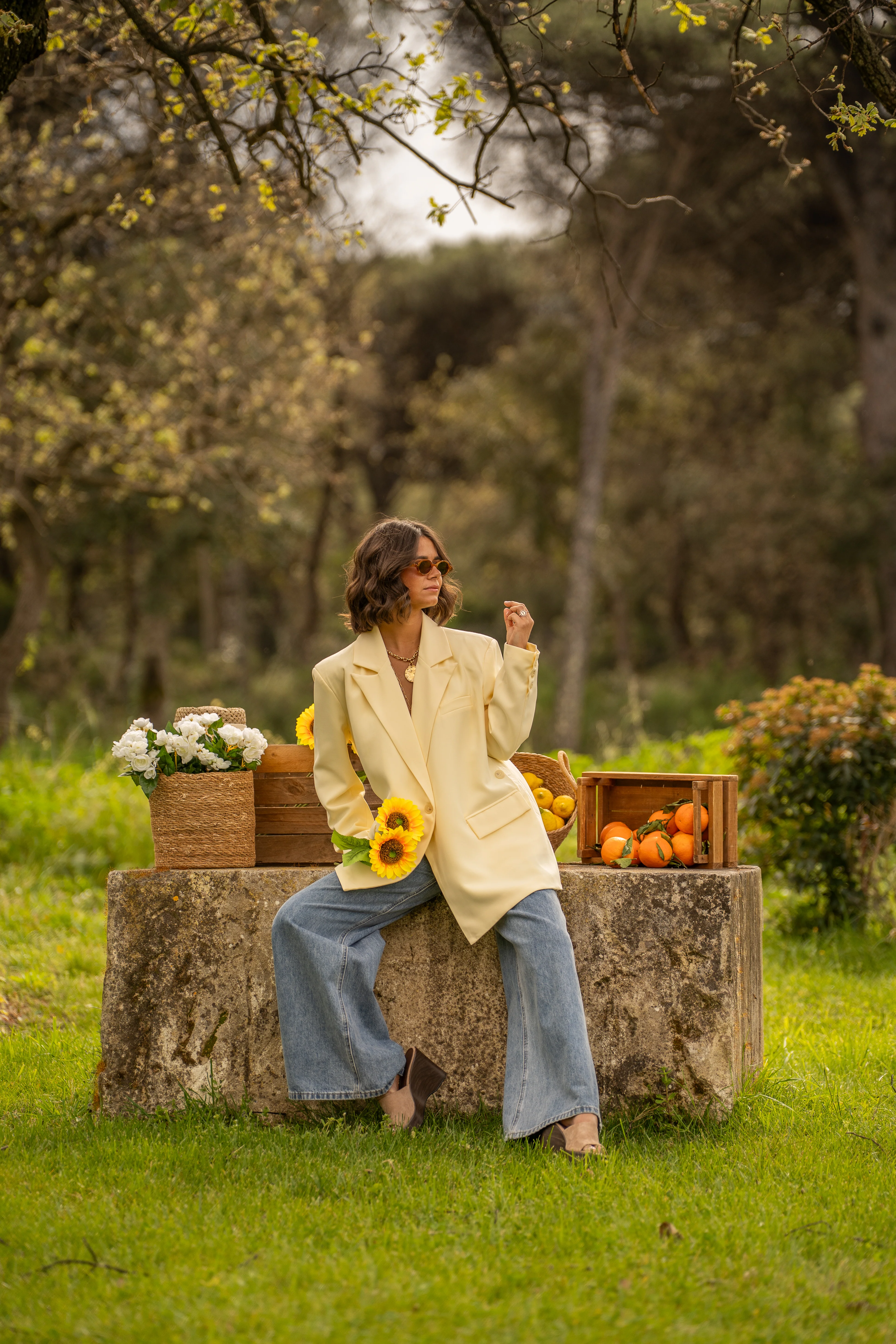 Blazer ASYMÉTRIQUE jaune - Image 7