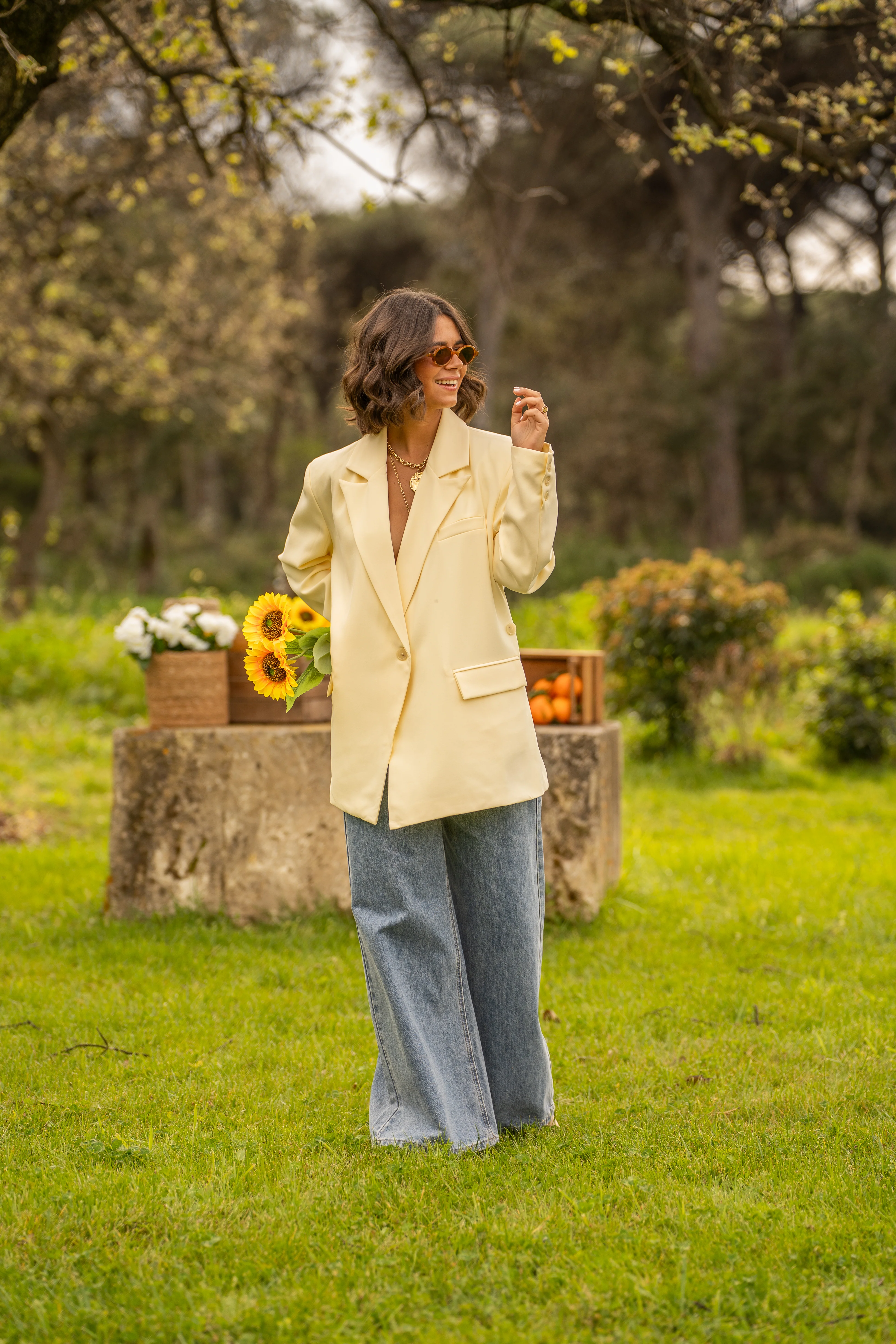Blazer ASYMÉTRIQUE jaune - Image 8