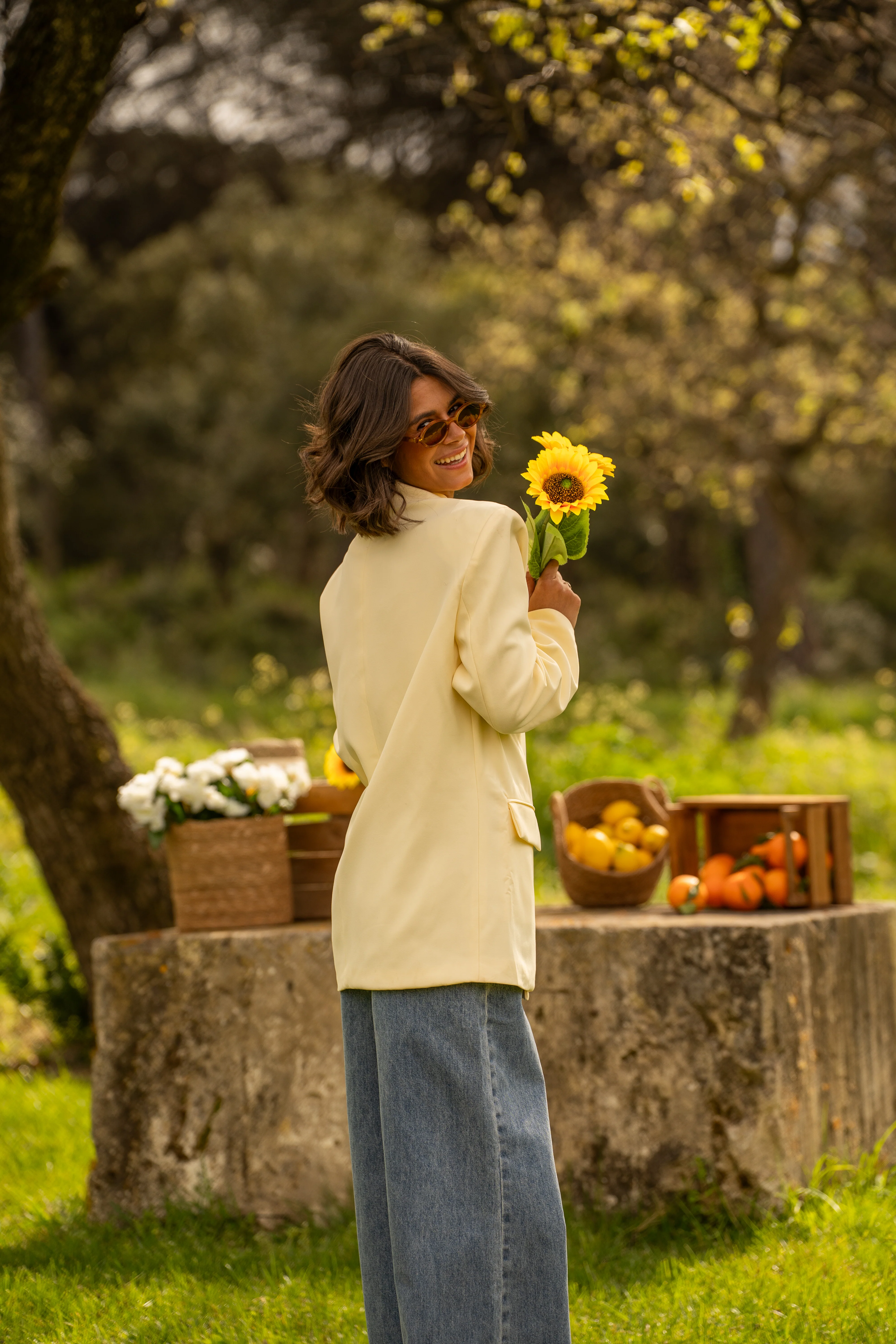 Blazer ASYMÉTRIQUE jaune - Image 9