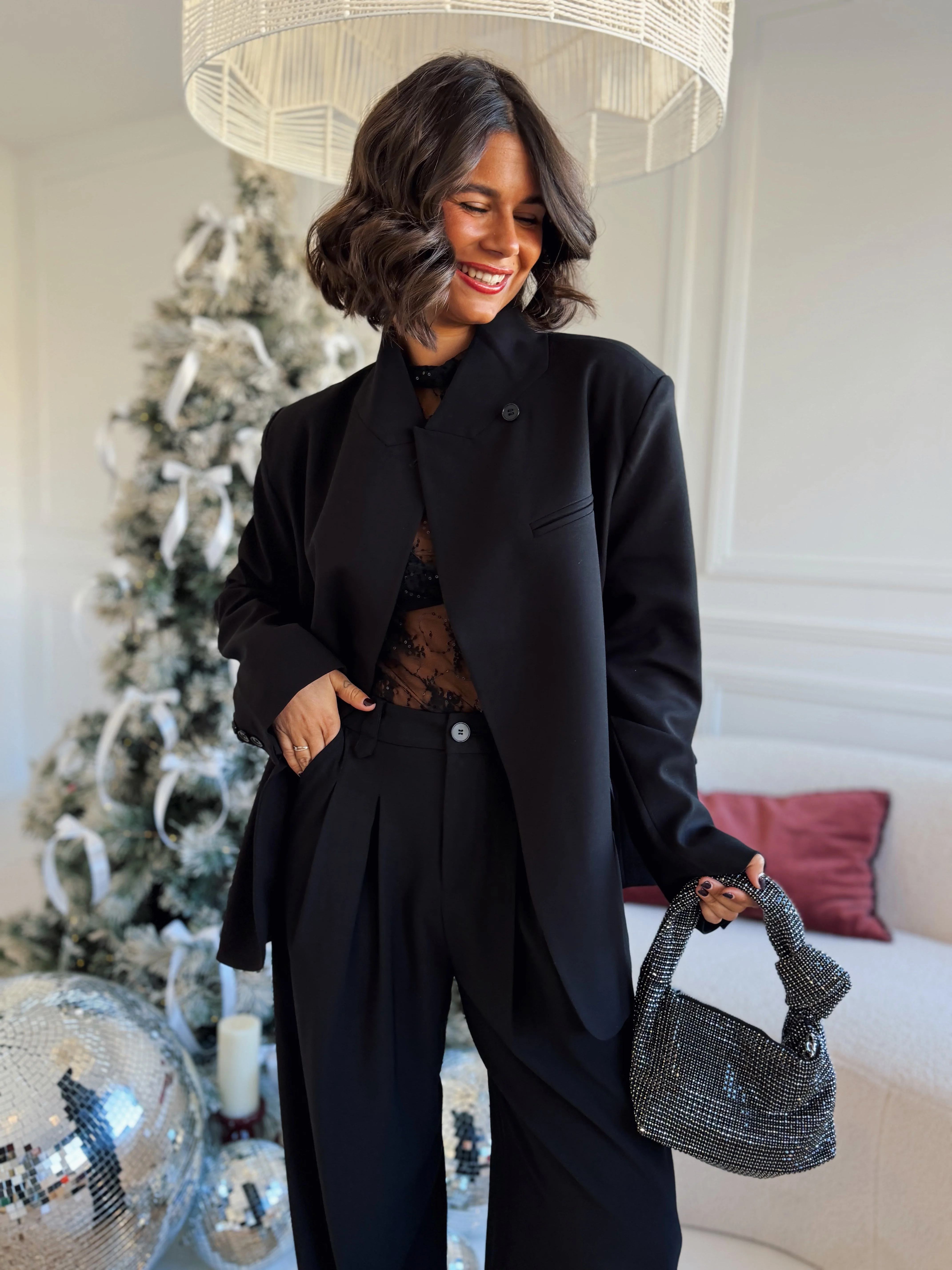 Blazer COL MAO noir - Image 6
