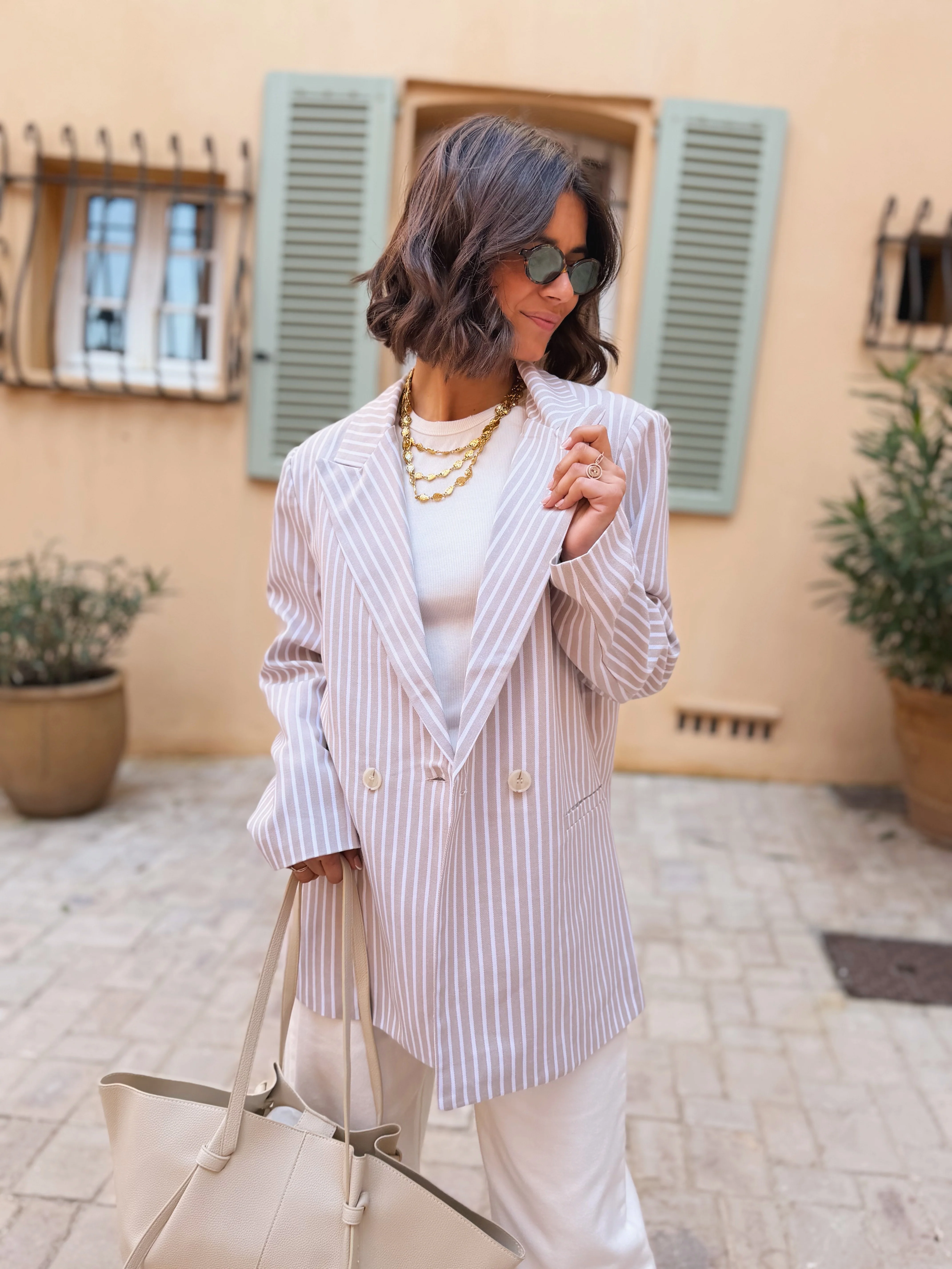 Blazer rayé