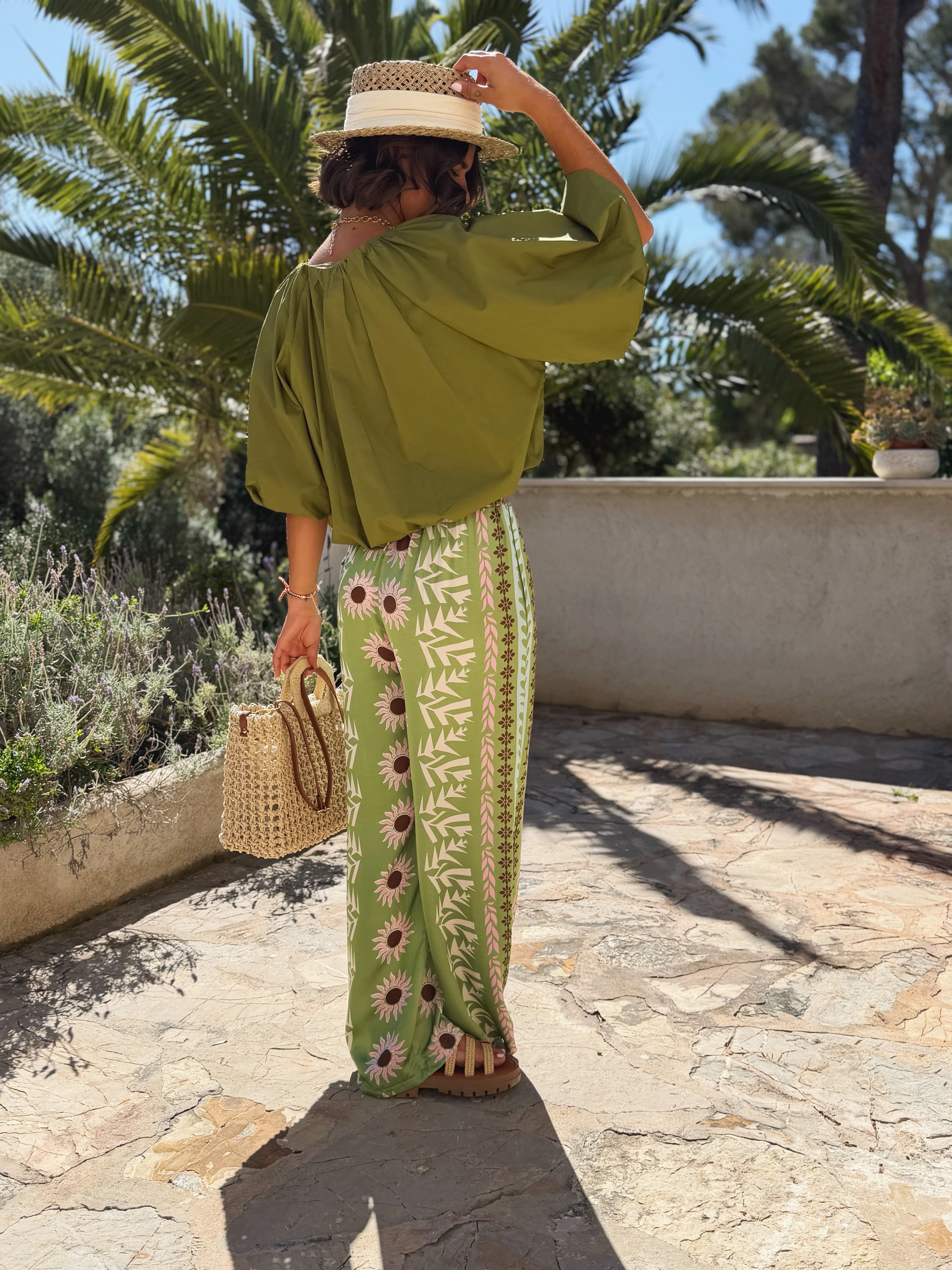 Blouse AVA vert olive - Image 5