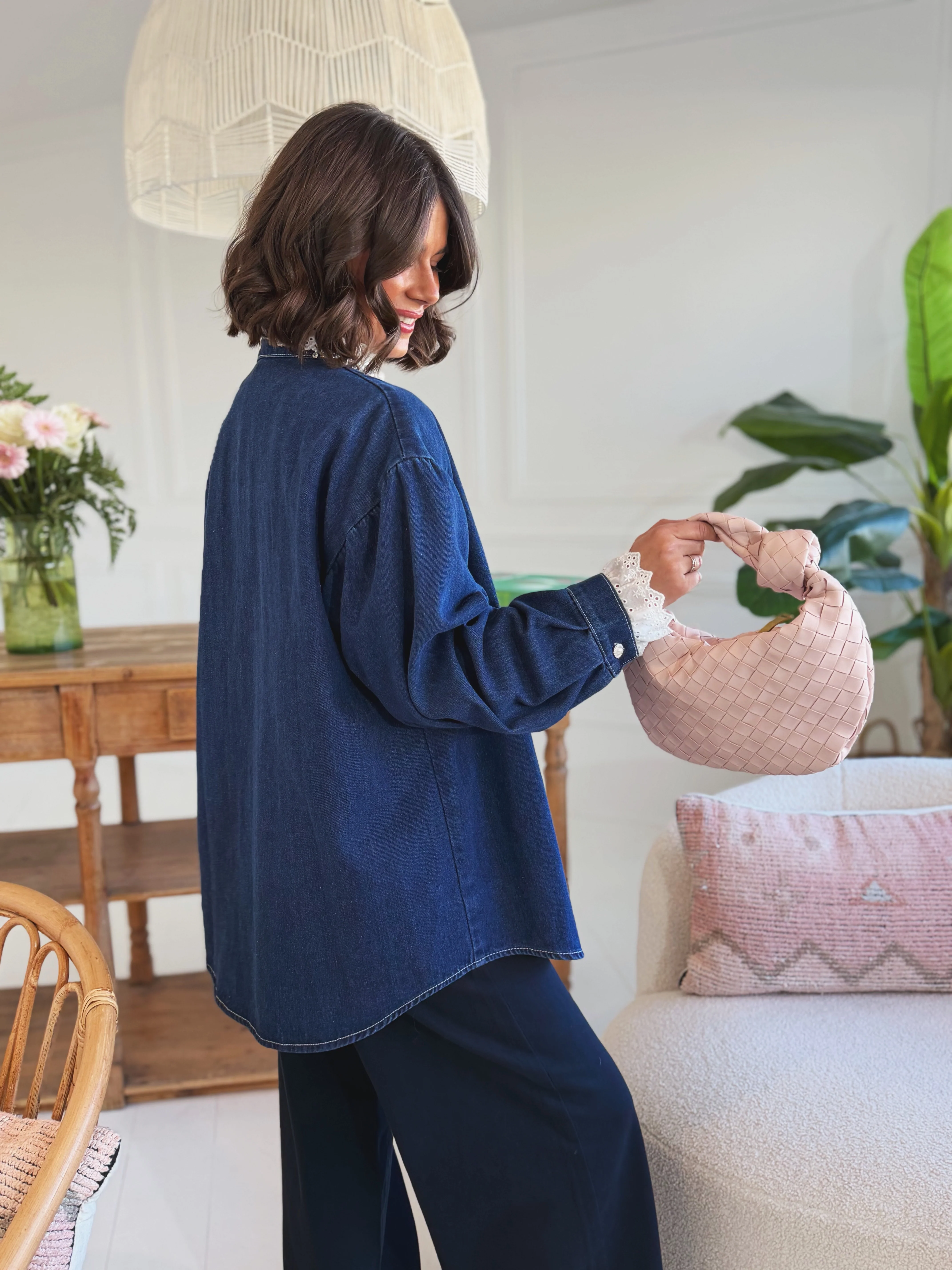 Sur-chemise en jean brut VIRGINIE - Image 5