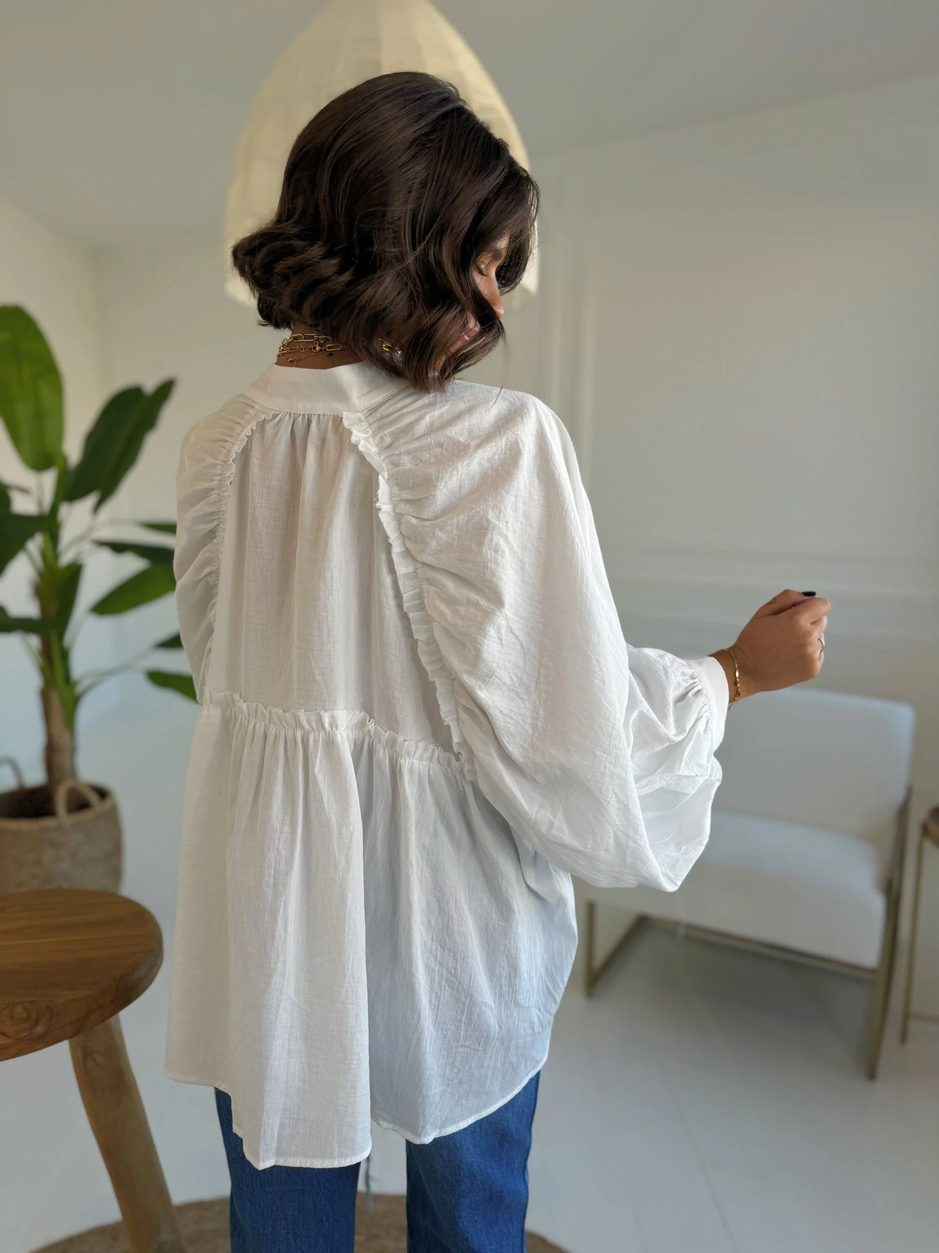 Blouse ROMANE blanche - Image 4