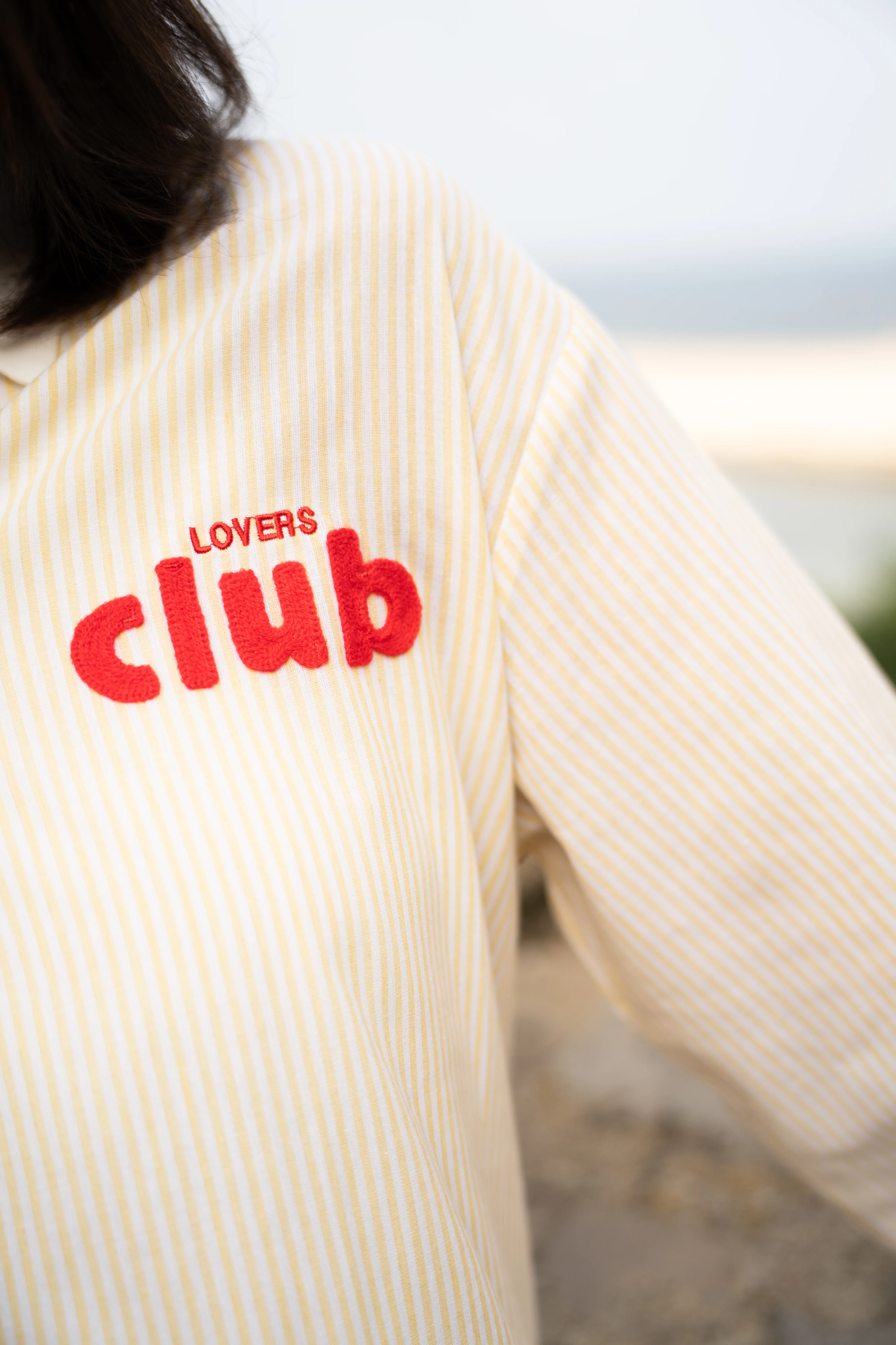 Chemise CAFÉ CLUB jaune - Image 3