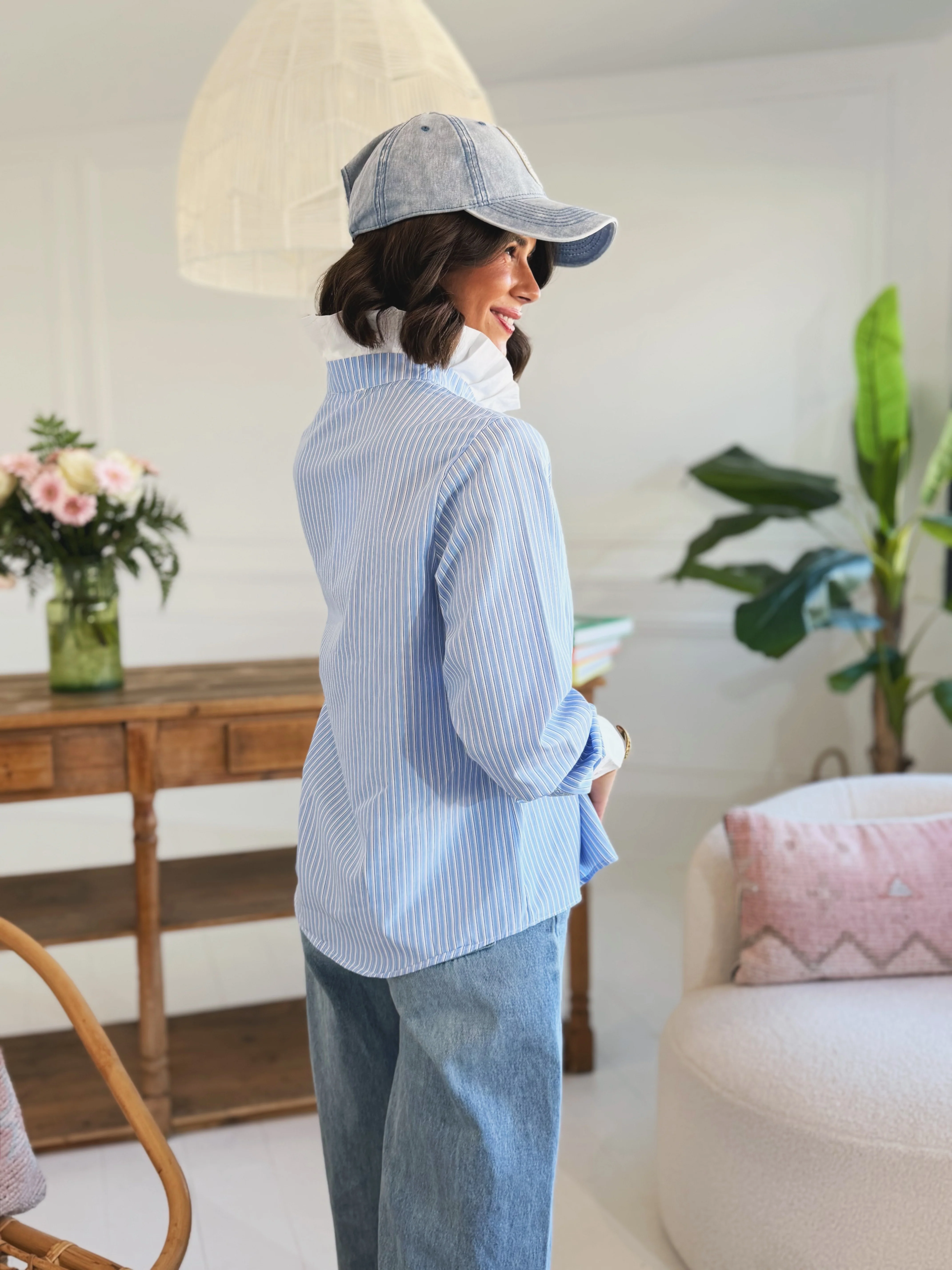 Chemise col victorien rayée - Image 4