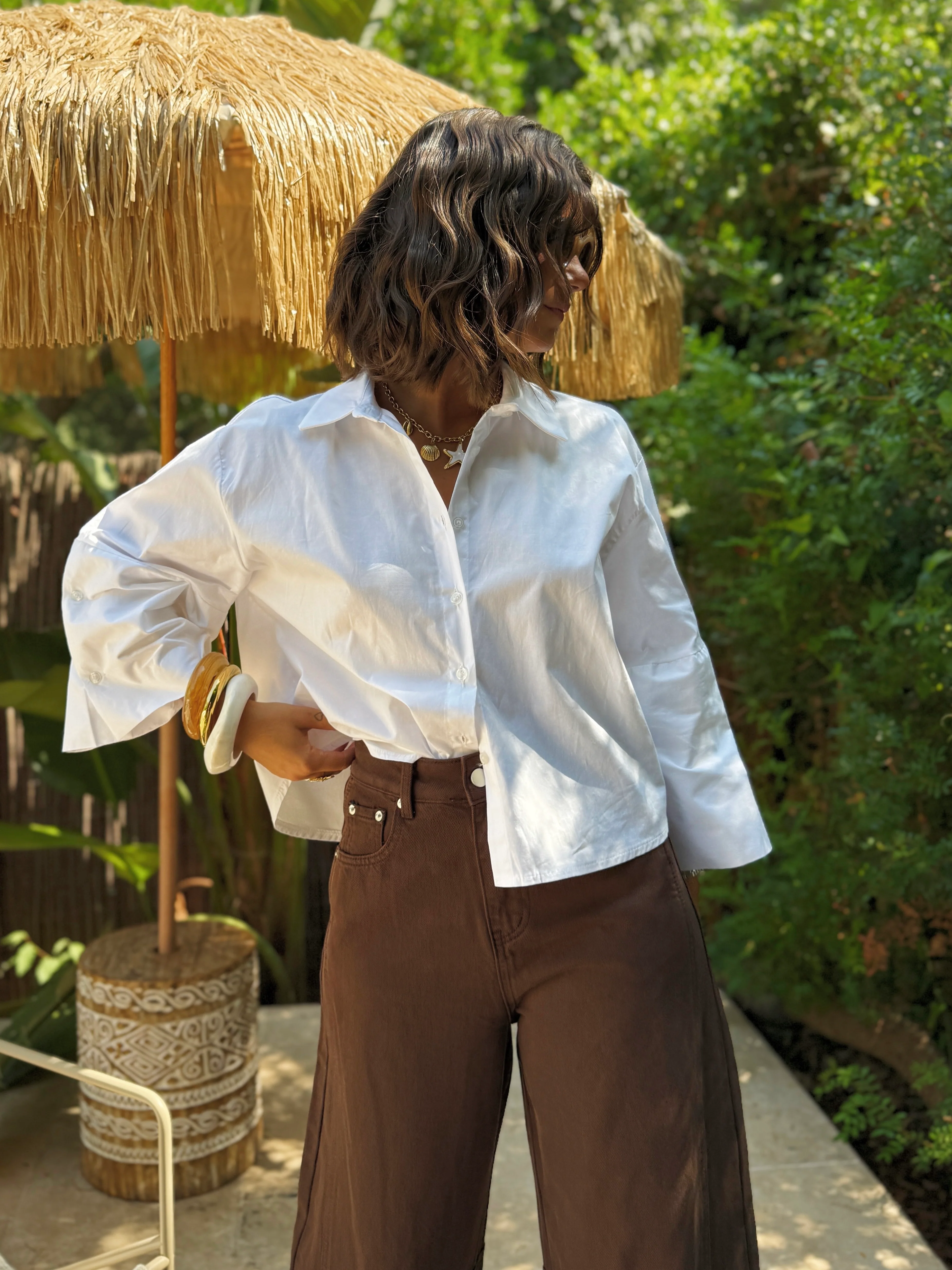 Chemise courte RAPH blanche - Image 4