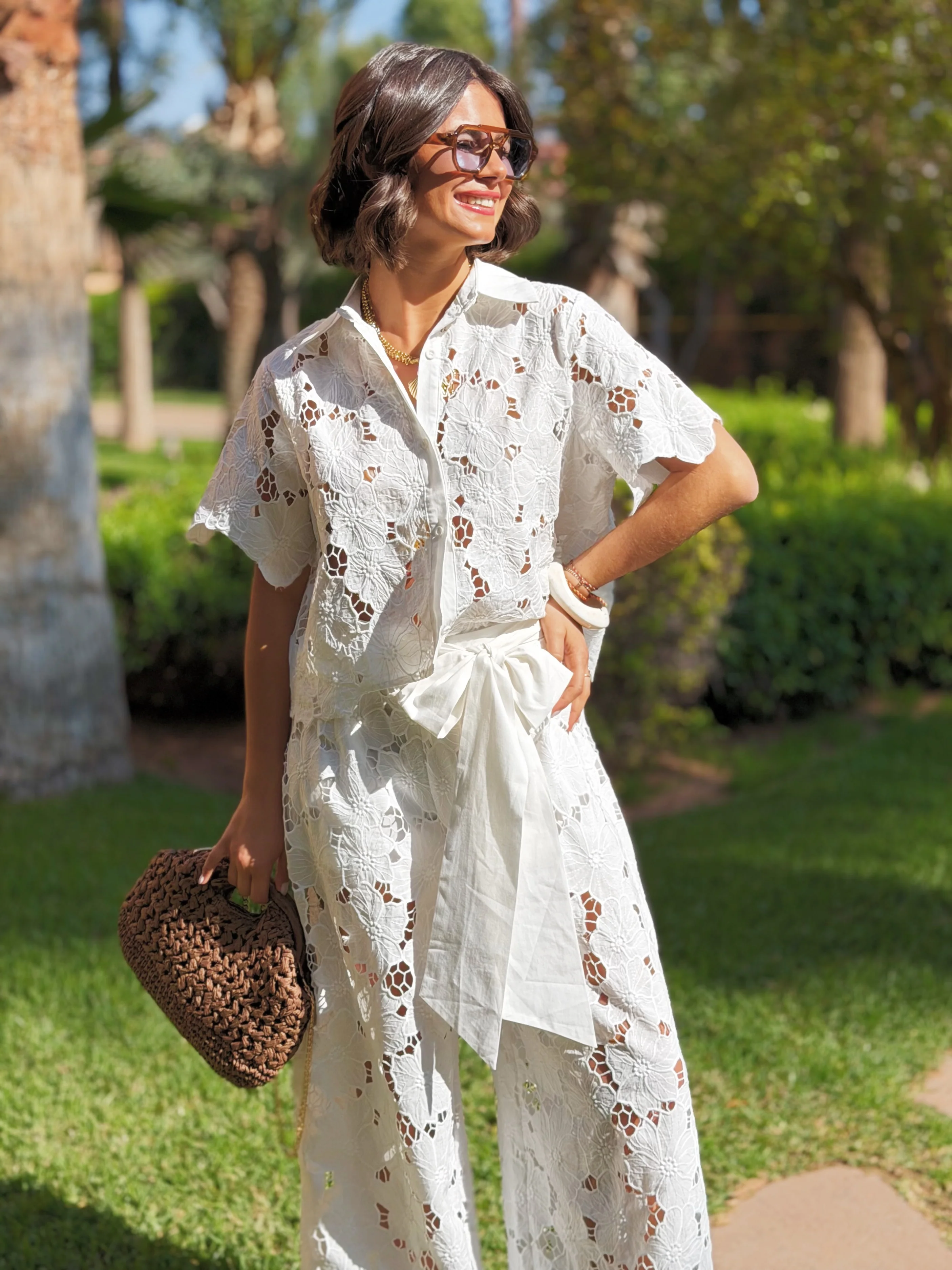 Chemise broderie FLEUR