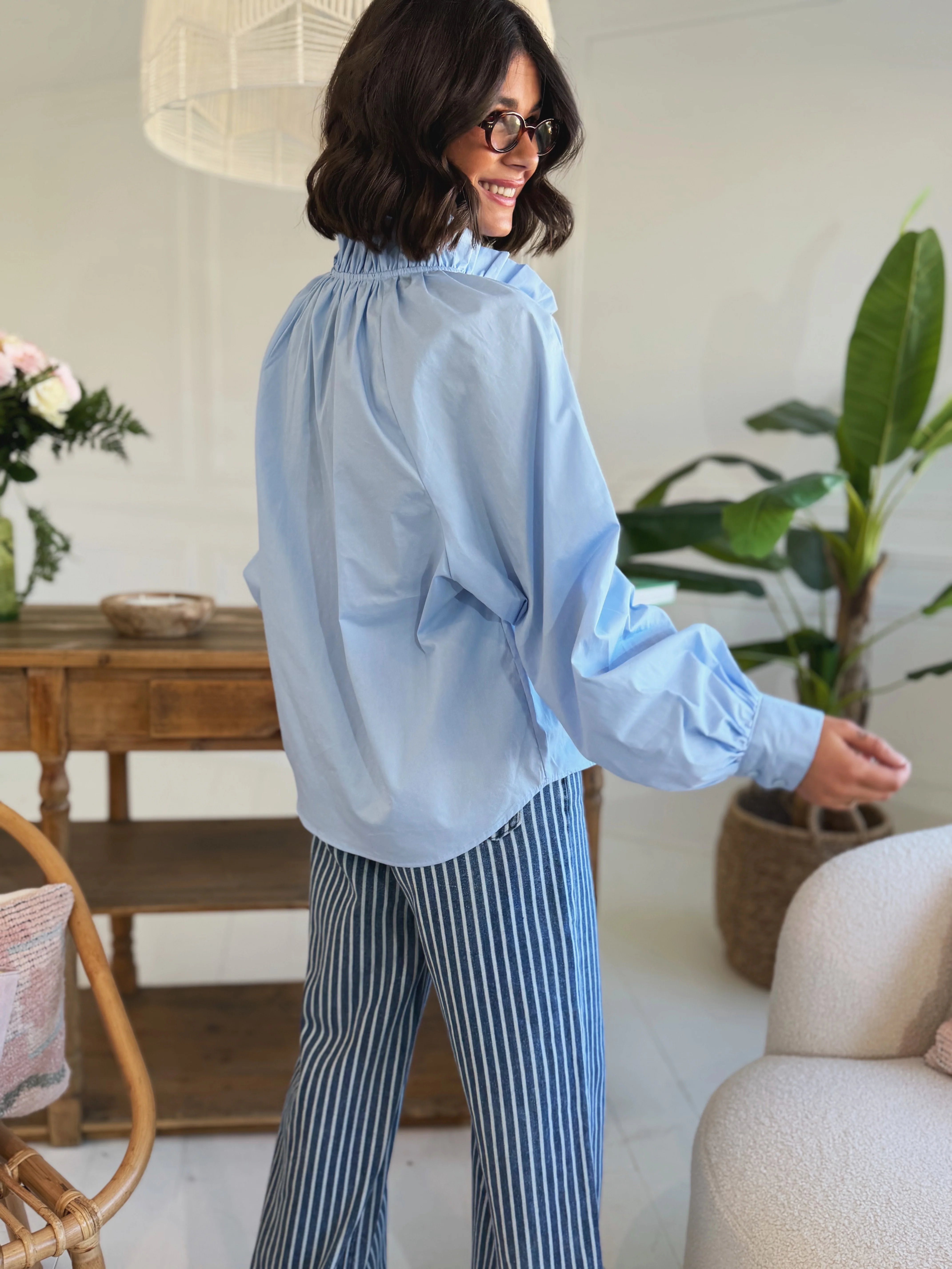 Chemise LISE bleu ciel - Image 2