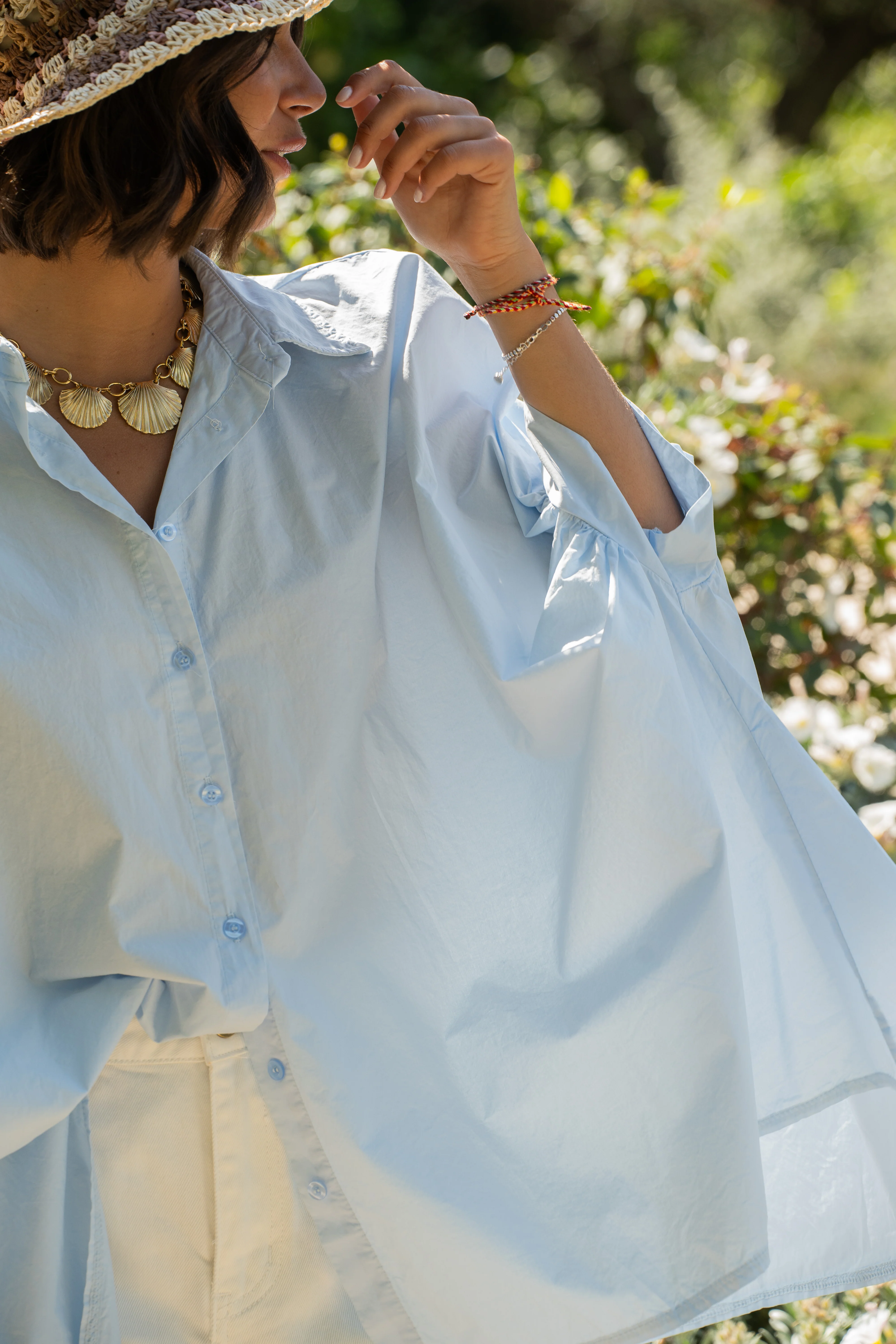 Chemise POPPY bleu ciel - Image 2