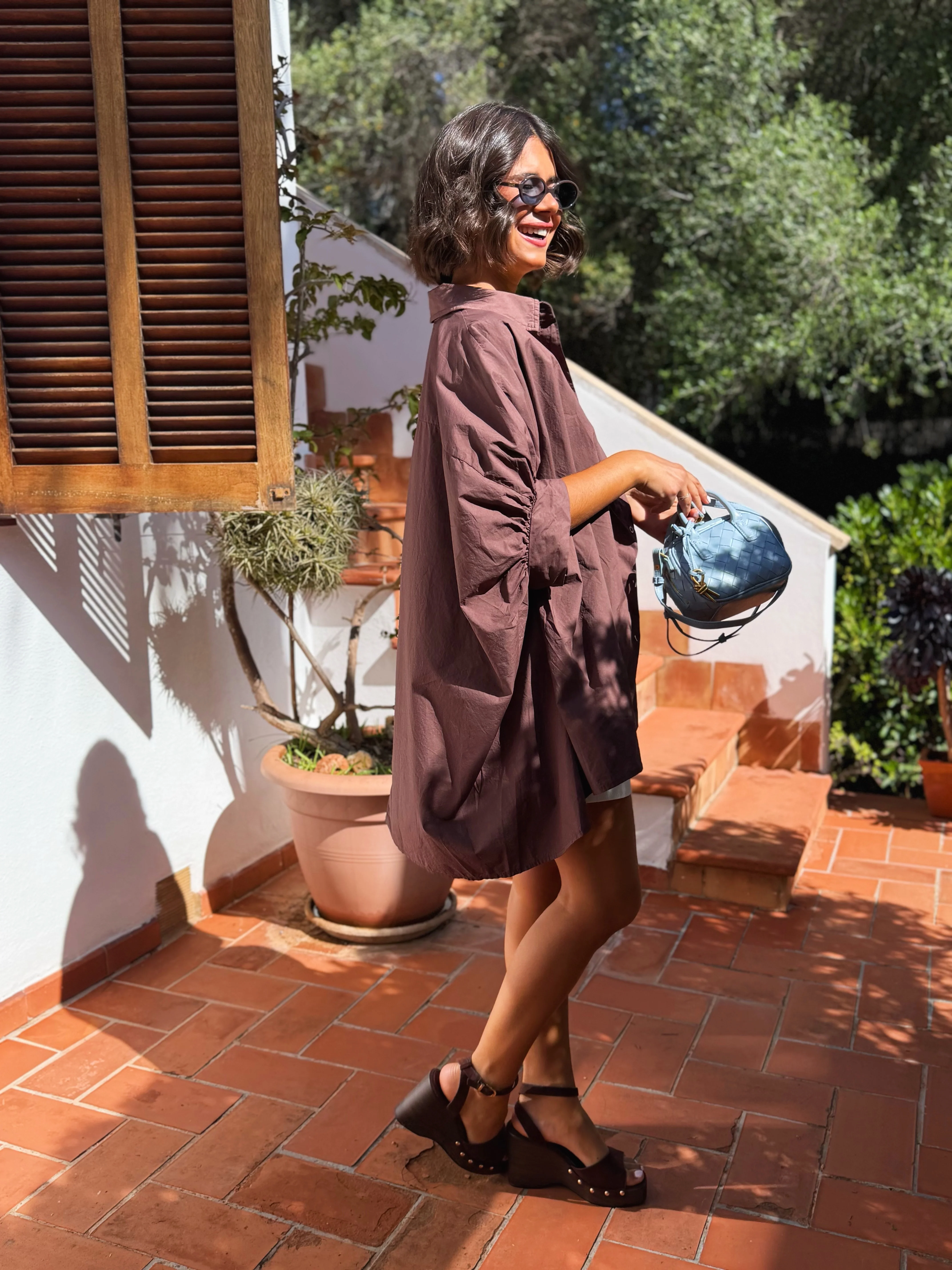 Chemise POPPY chocolat - Image 2