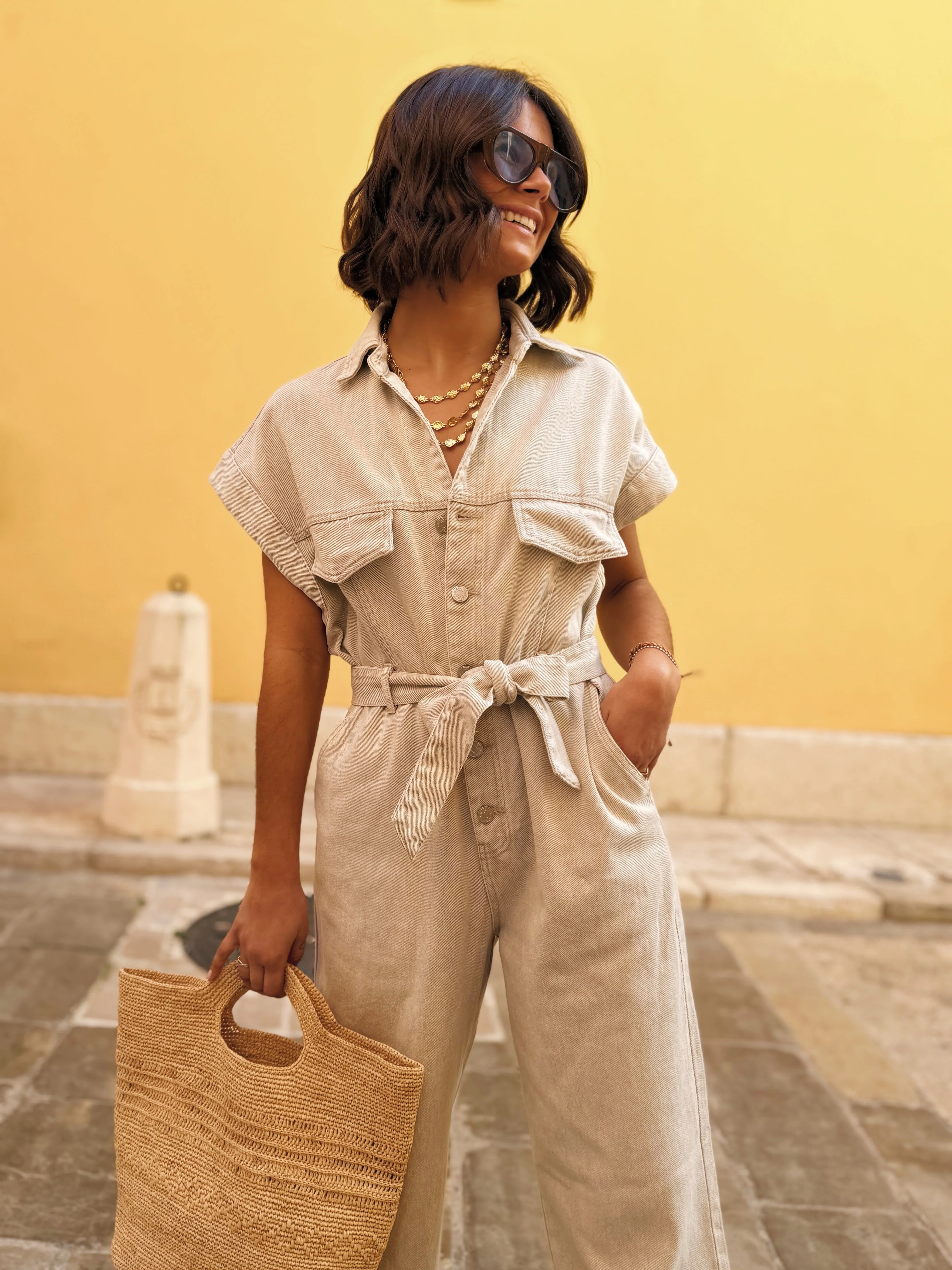 Combinaison DENIM beige - Image 2