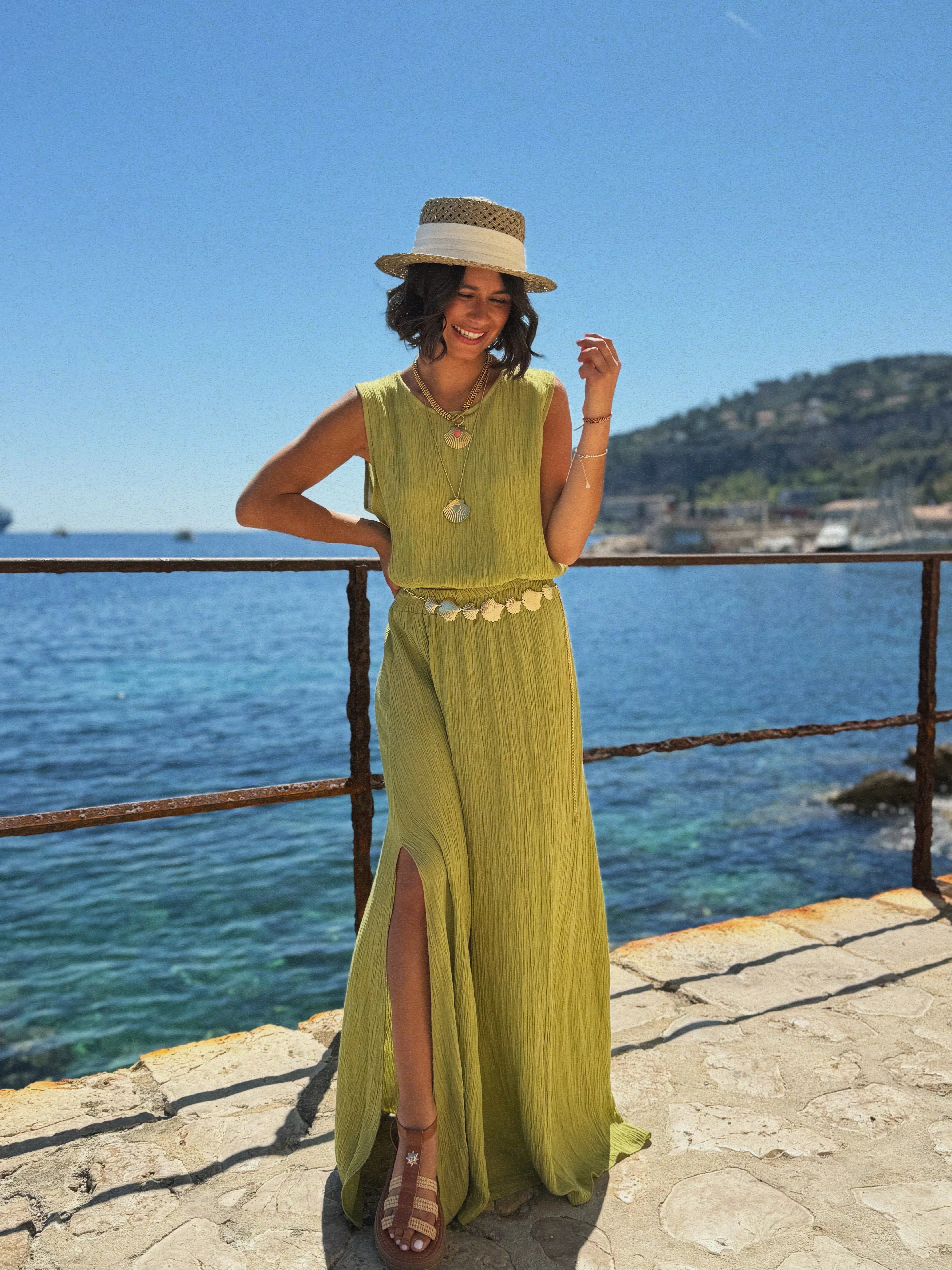 Ensemble CALIFORNIA vert olive - Image 3