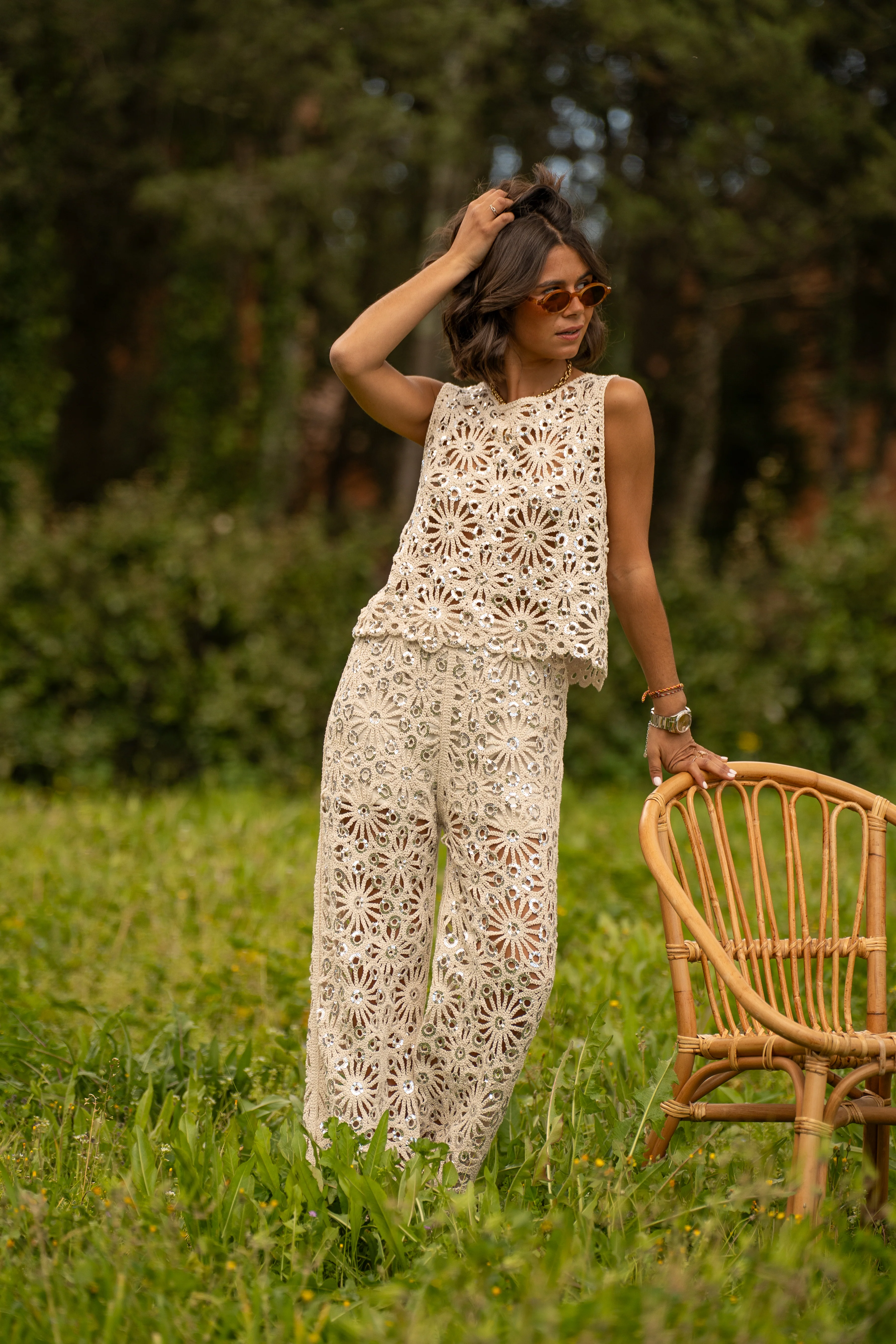 Ensemble en crochet & sequins - Image 10