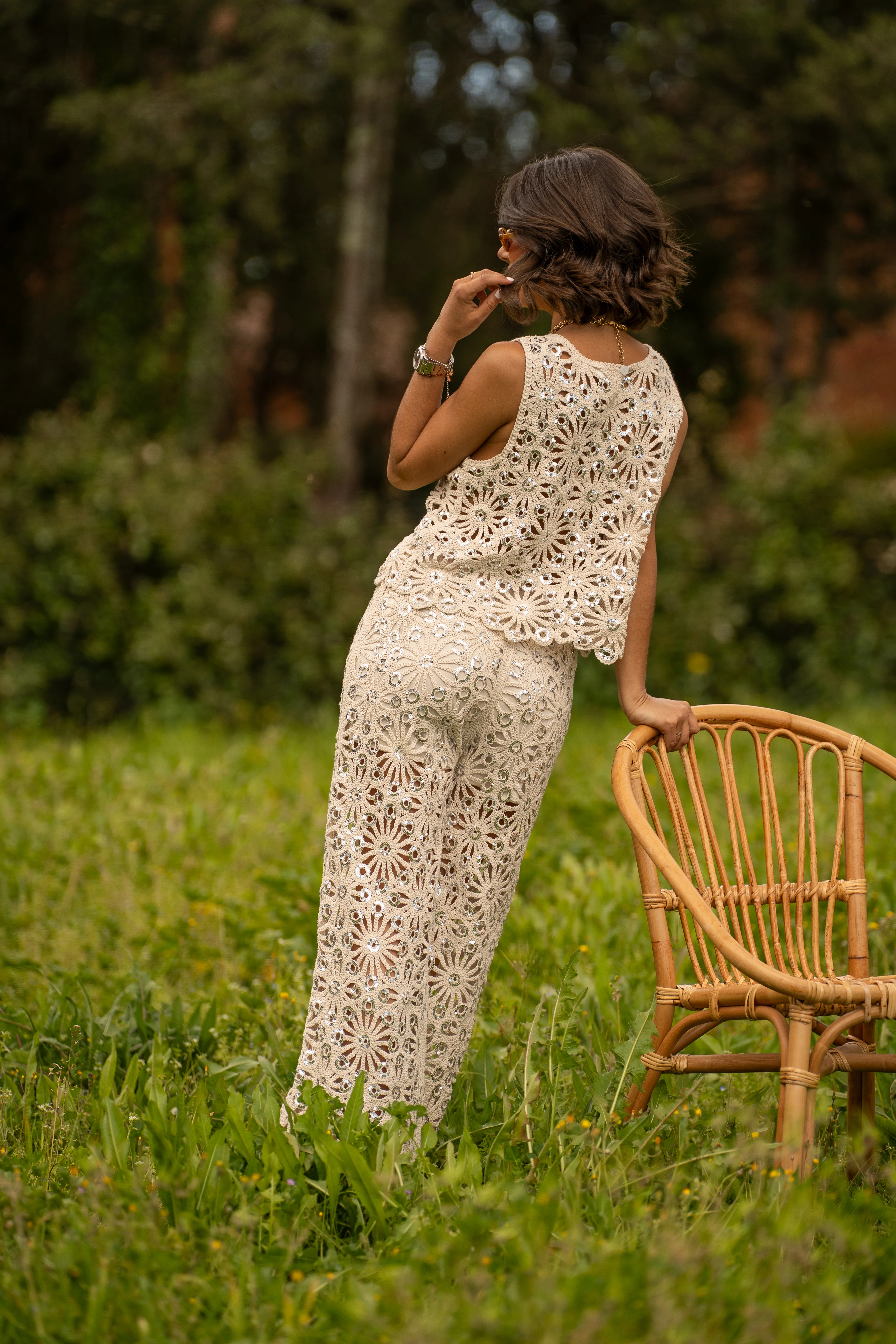 Ensemble en crochet & sequins - Image 11