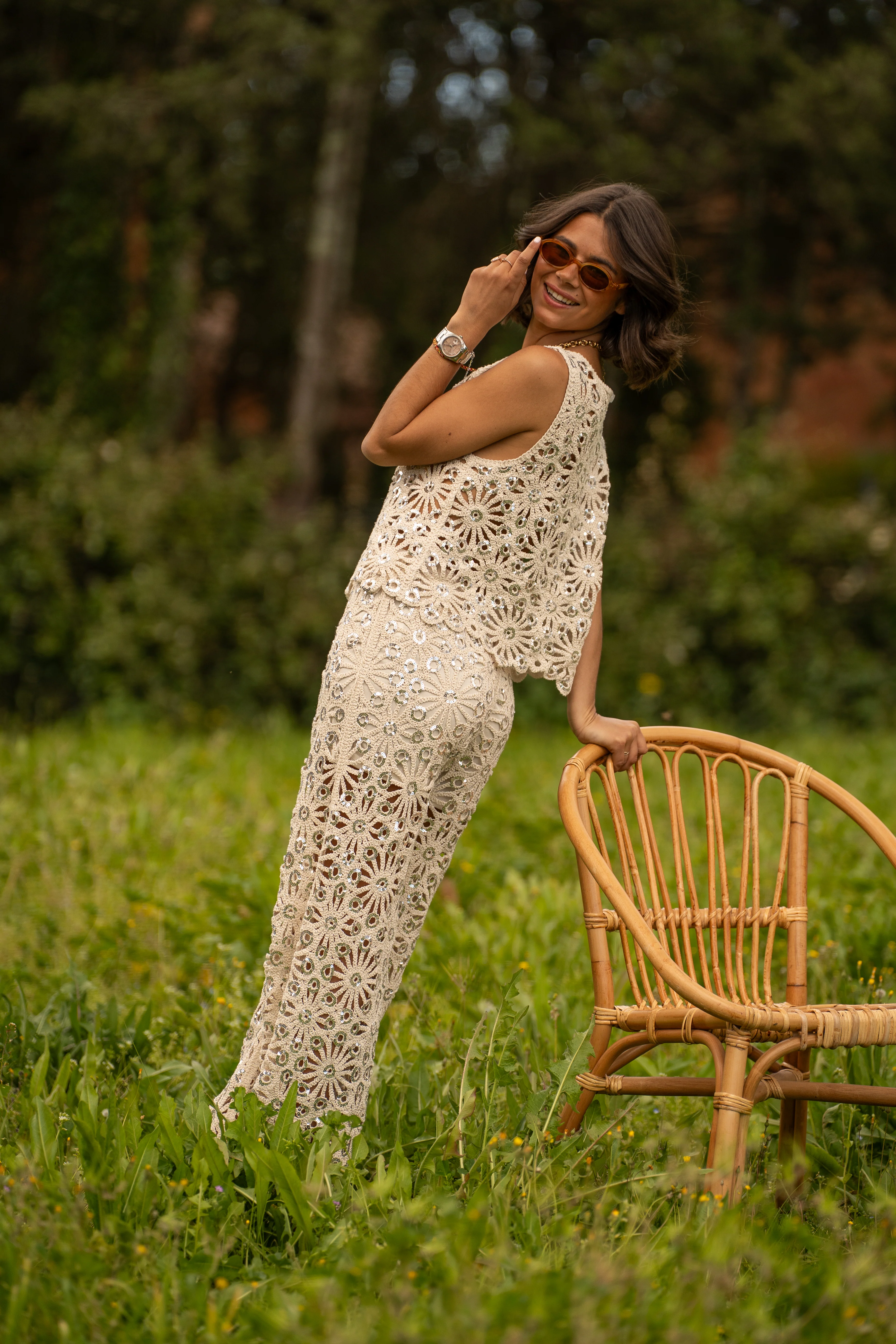 Ensemble en crochet & sequins - Image 7