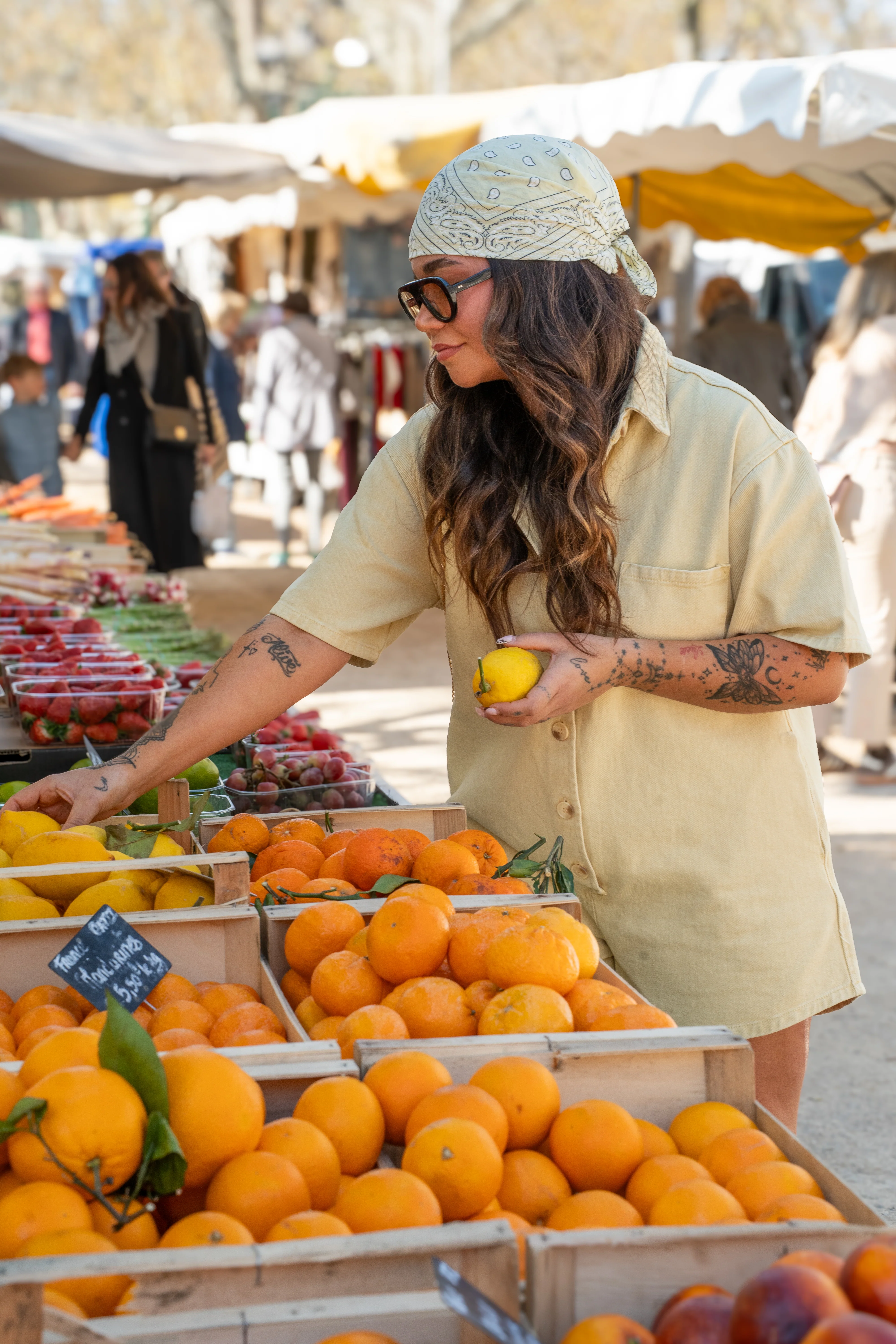 Foulard BANDANA jaune - Image 6