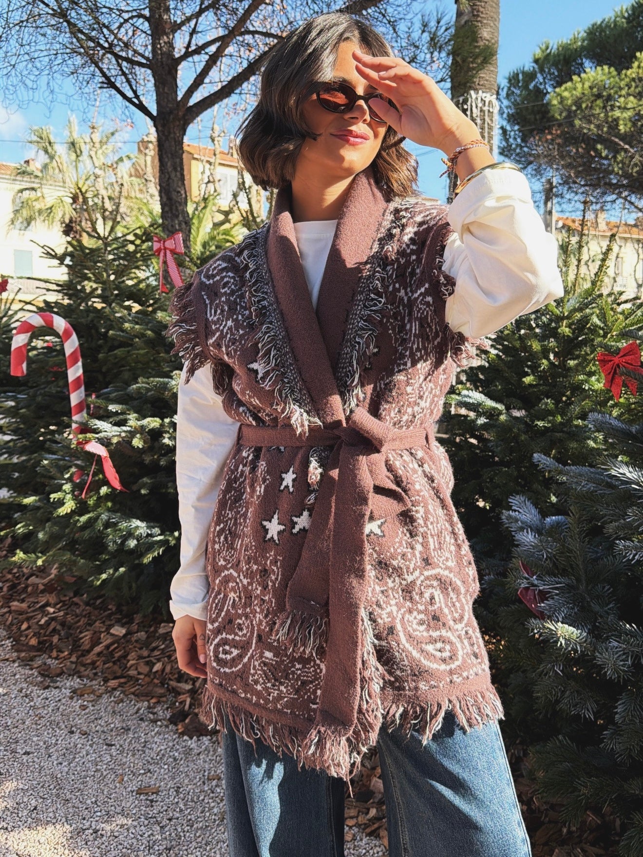 Gilet BANDANA chocolat