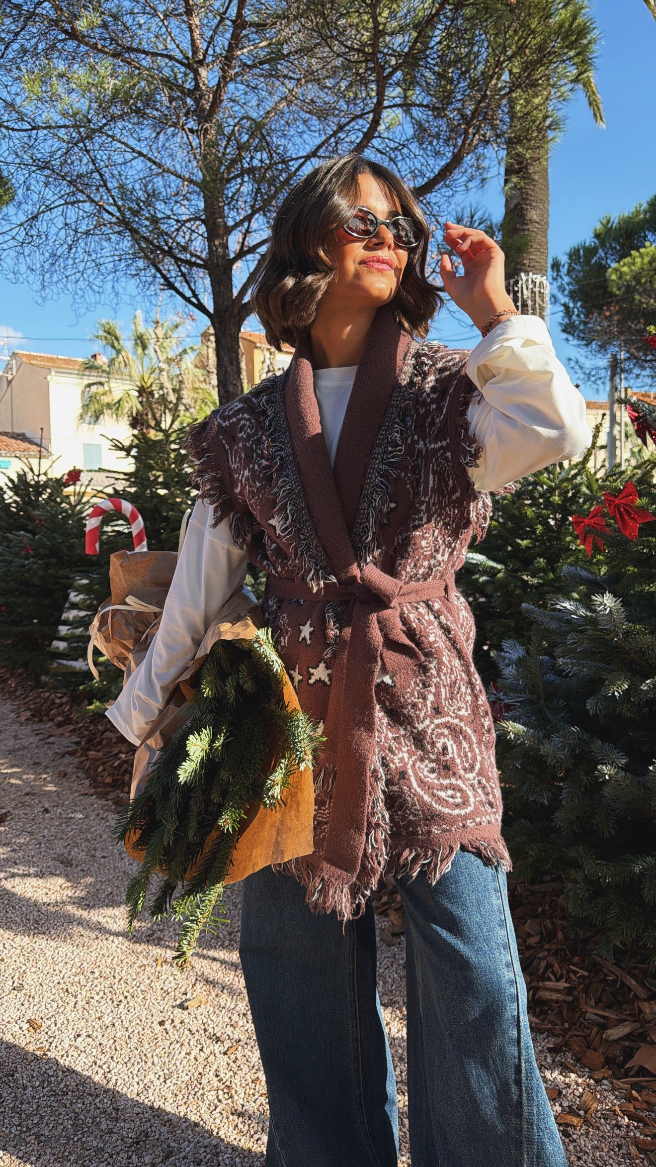 Gilet BANDANA chocolat - Image 3