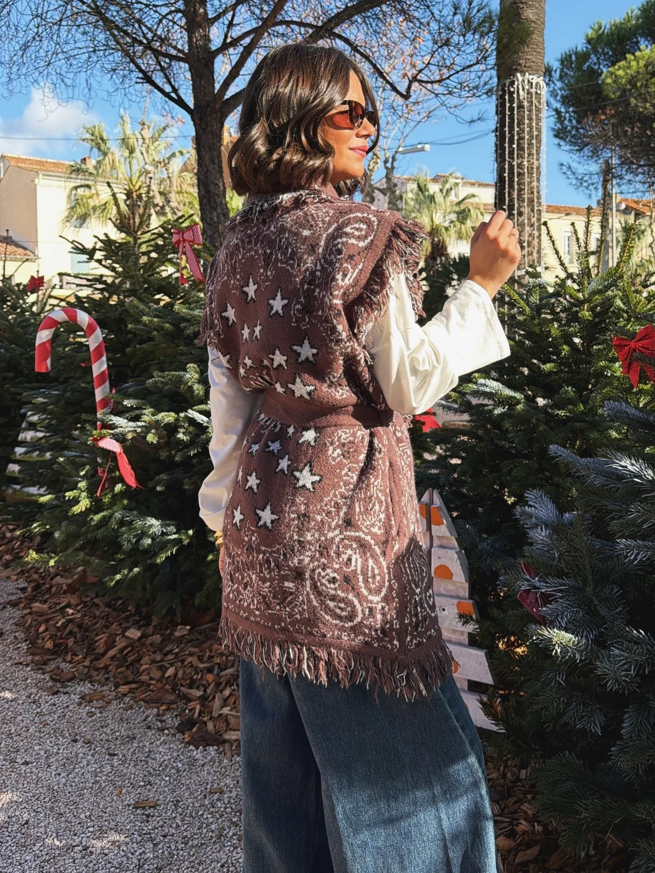 Gilet BANDANA chocolat - Image 5