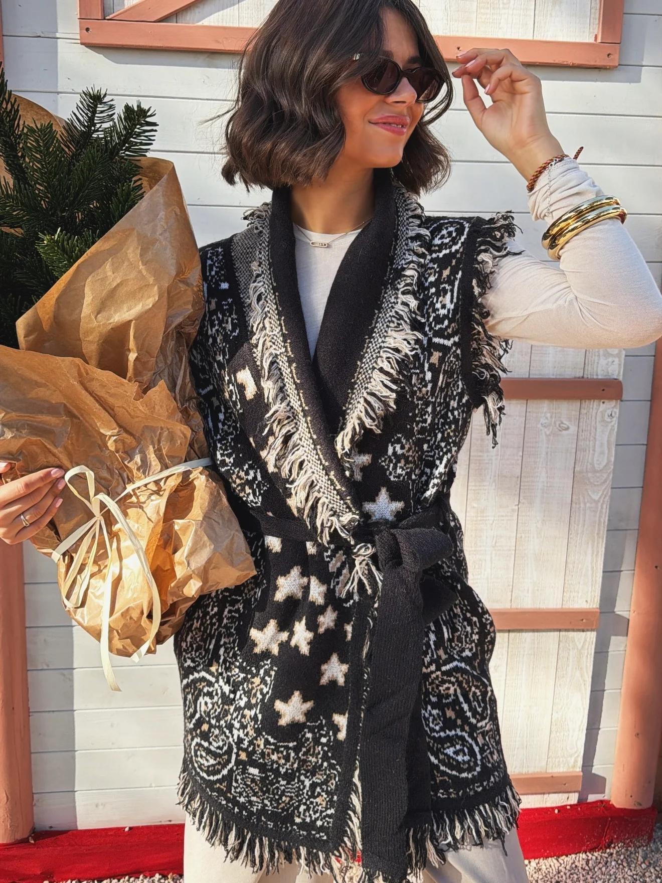 Gilet BANDANA noir - Image 2