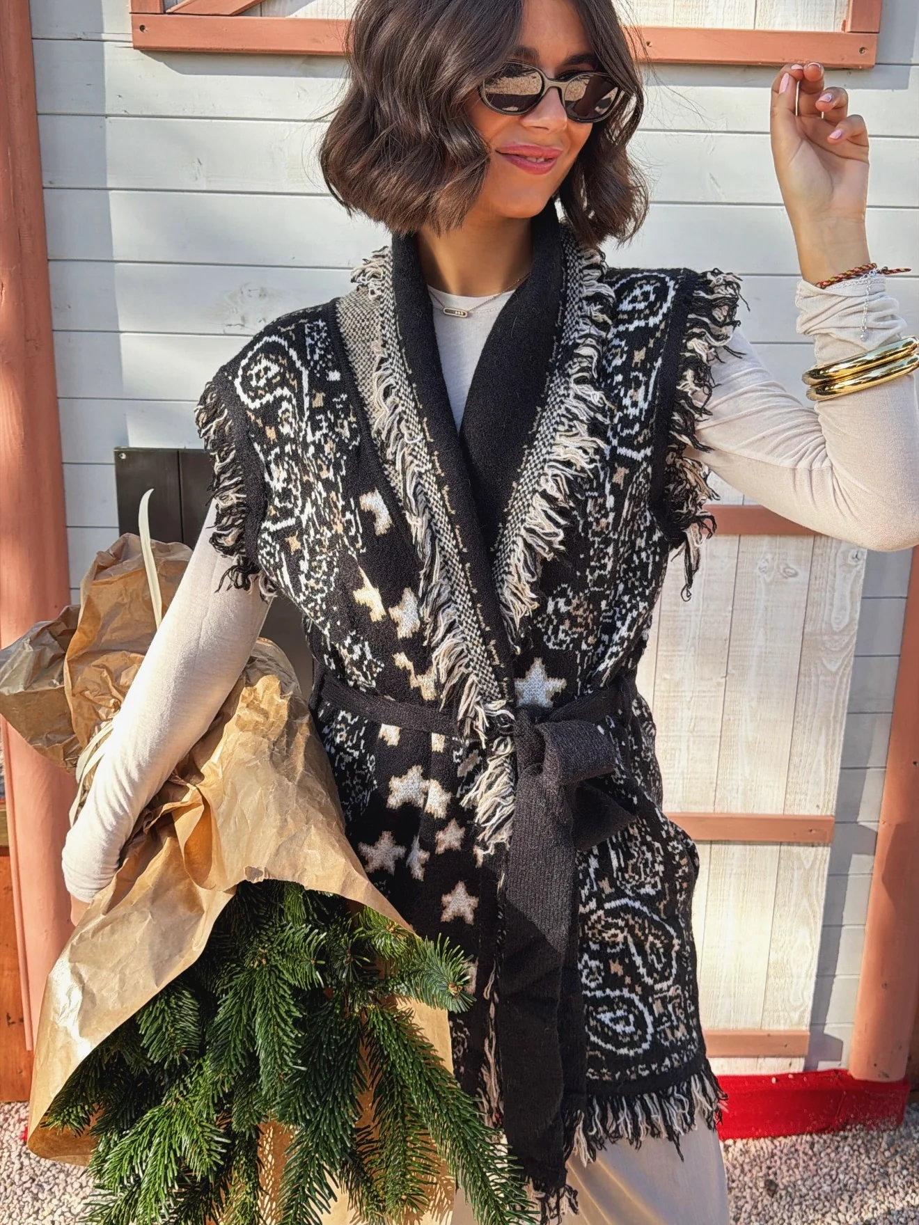 Gilet BANDANA noir - Image 3