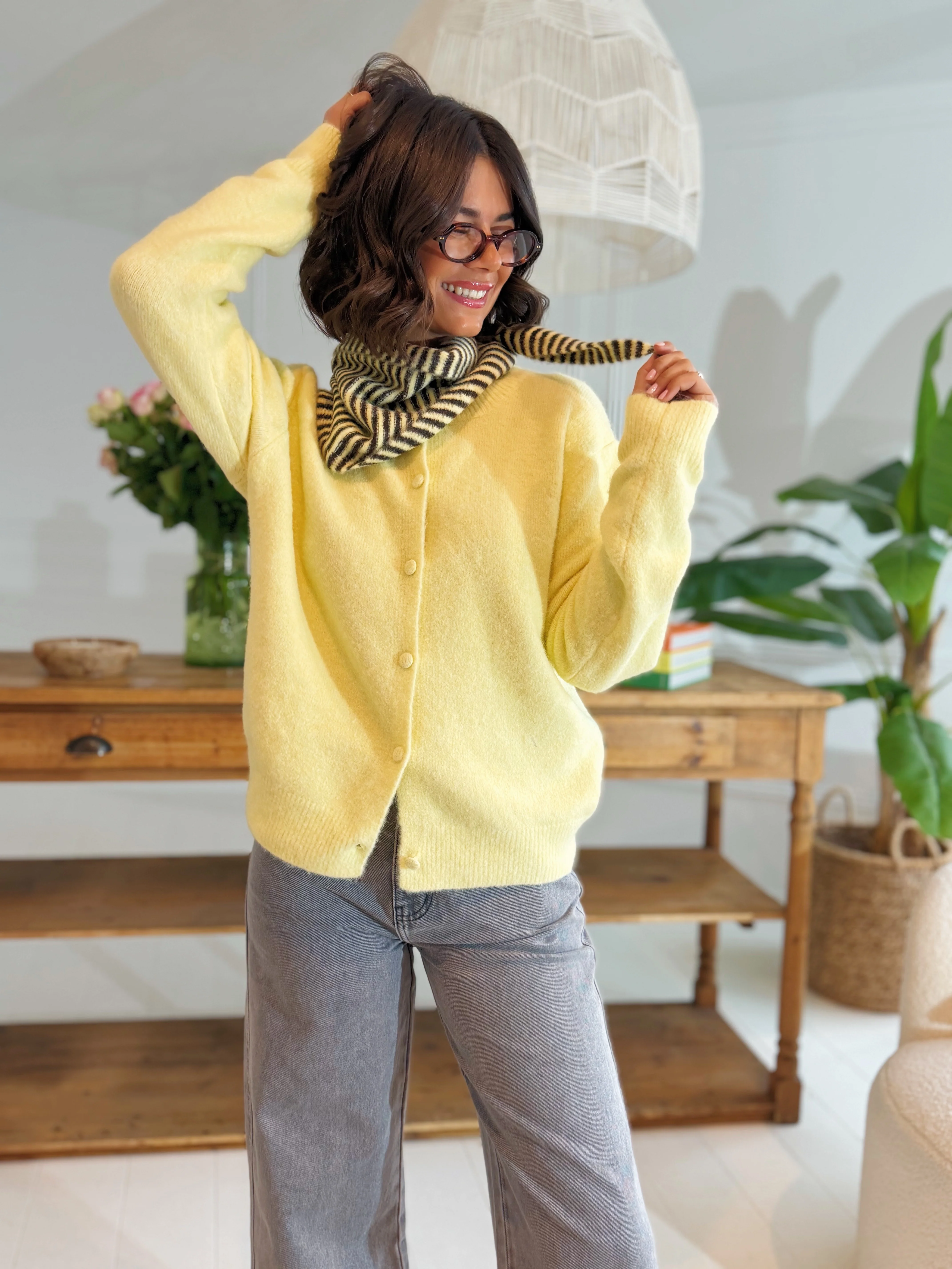 Gilet COSY jaune - Image 2