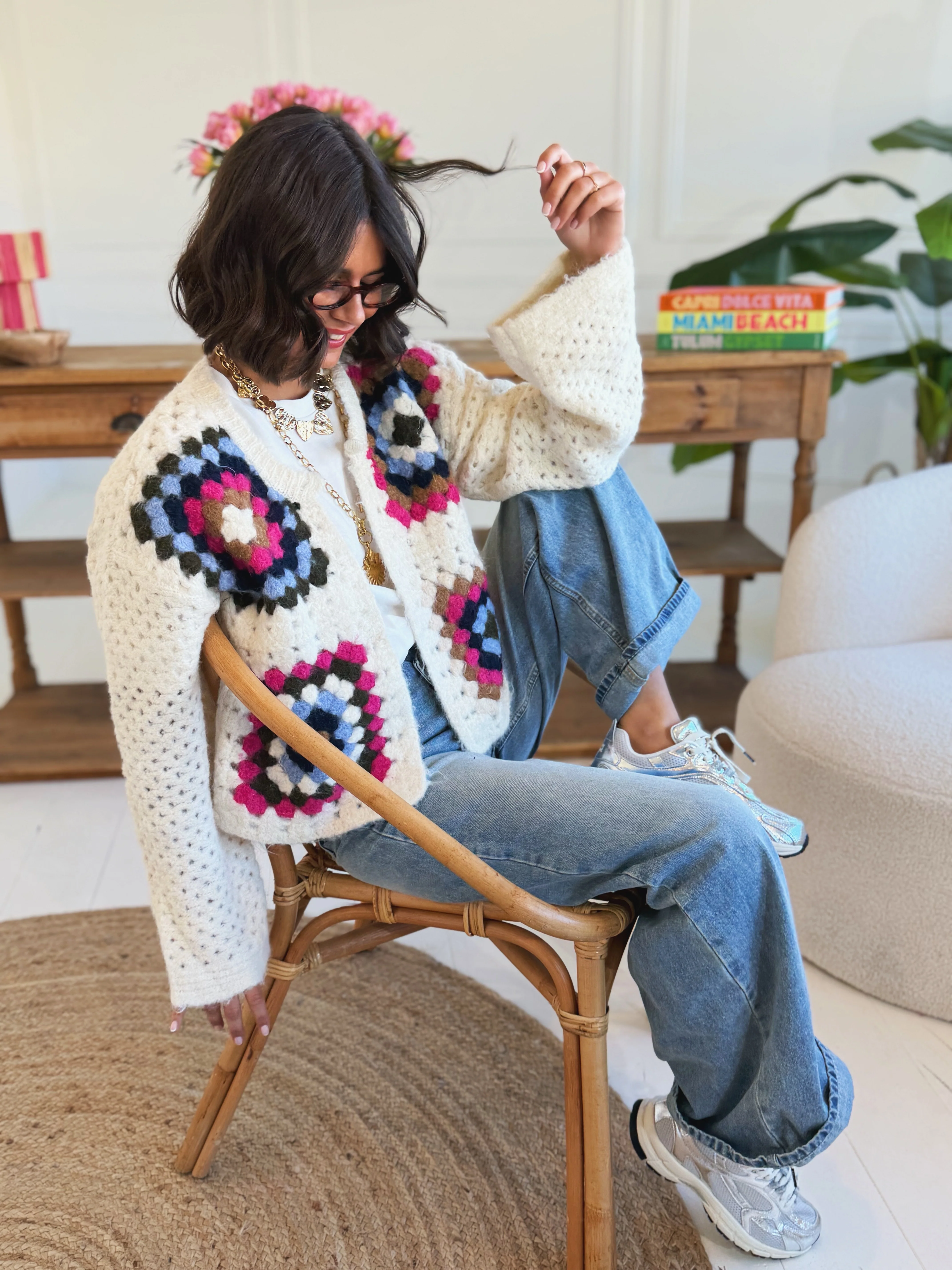 Gilet CROCHET écru