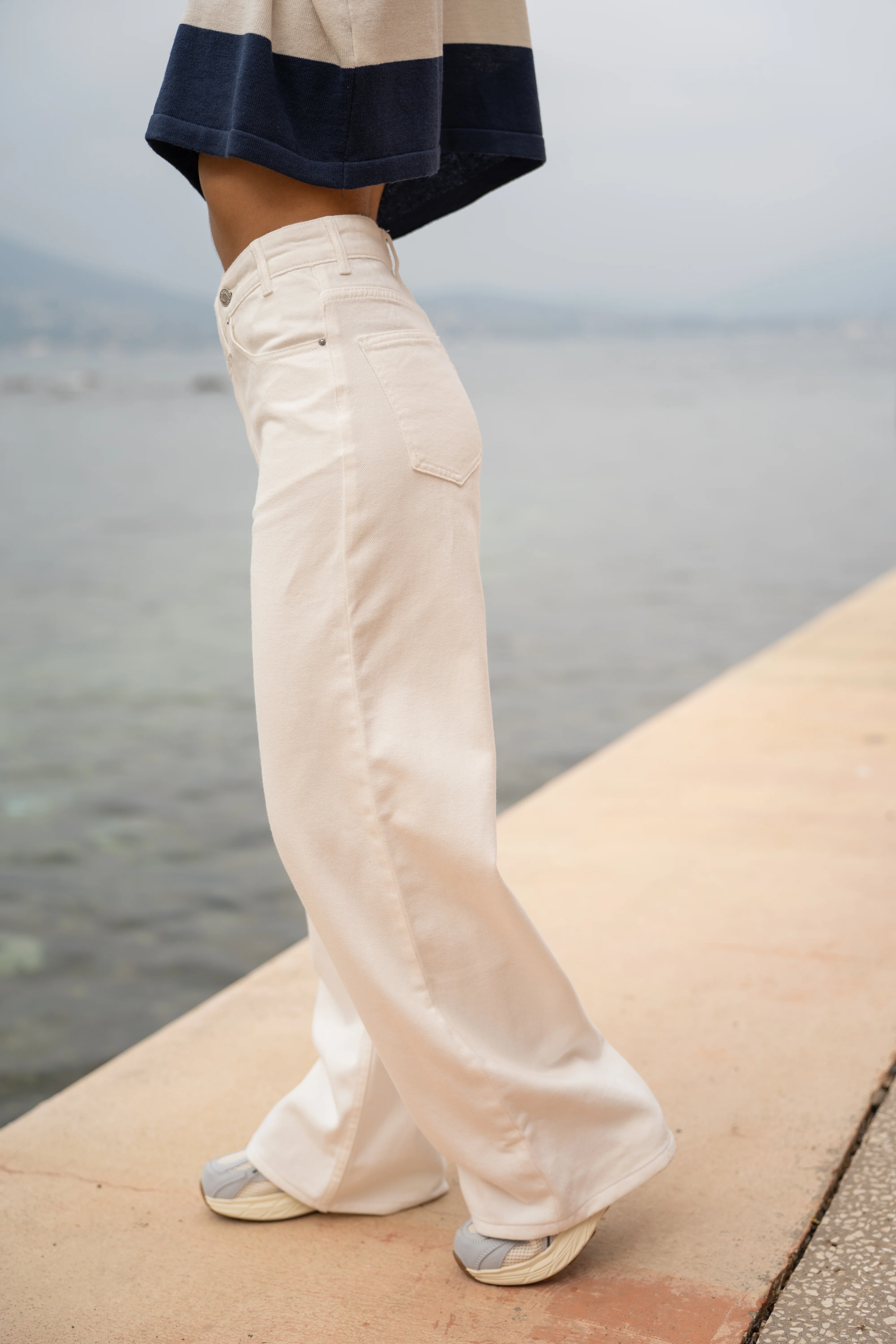 Jean ASYMÉTRIQUE blanc - Image 6