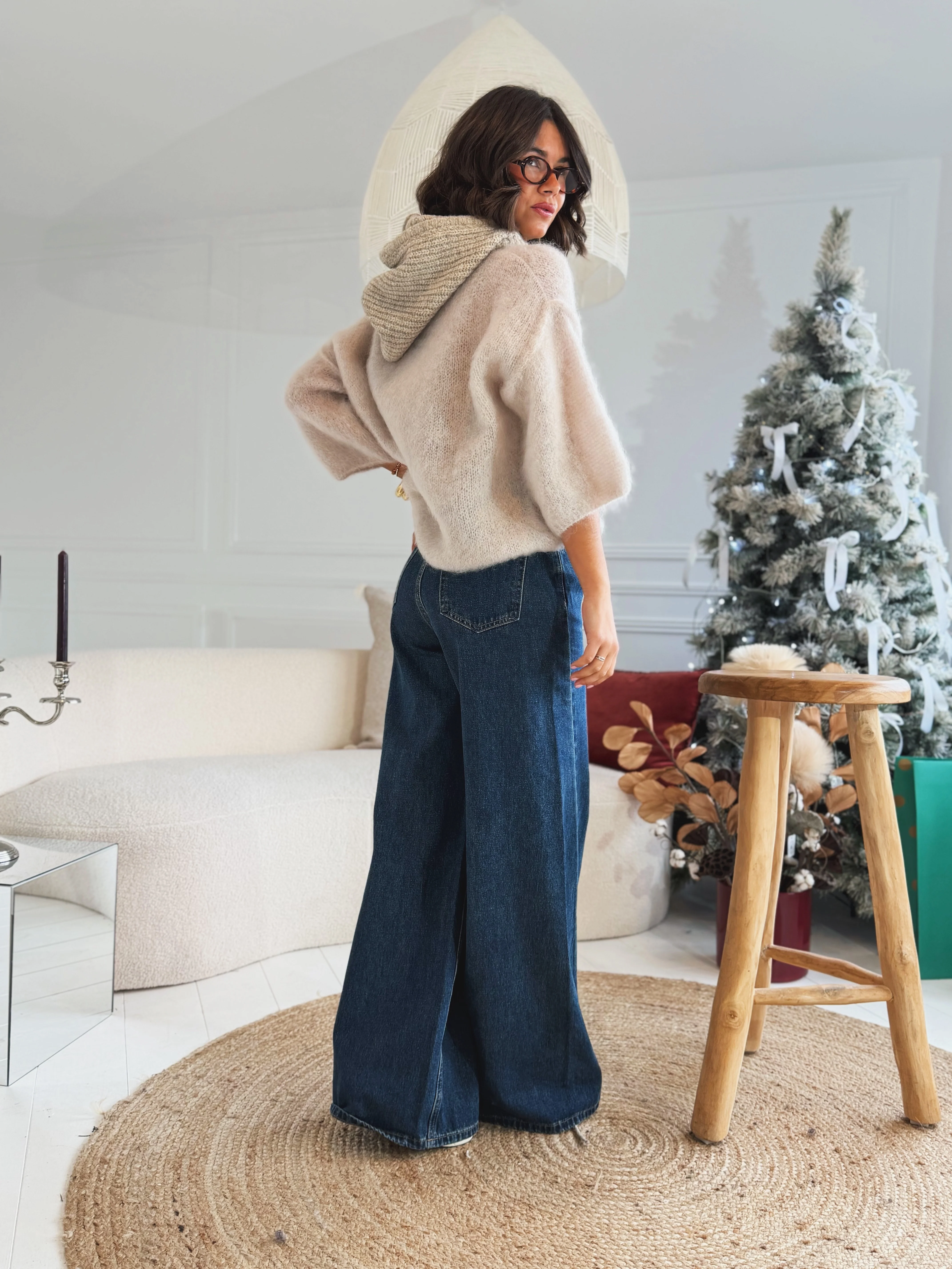 Jean PALAZZO bleu brut denim - Image 3