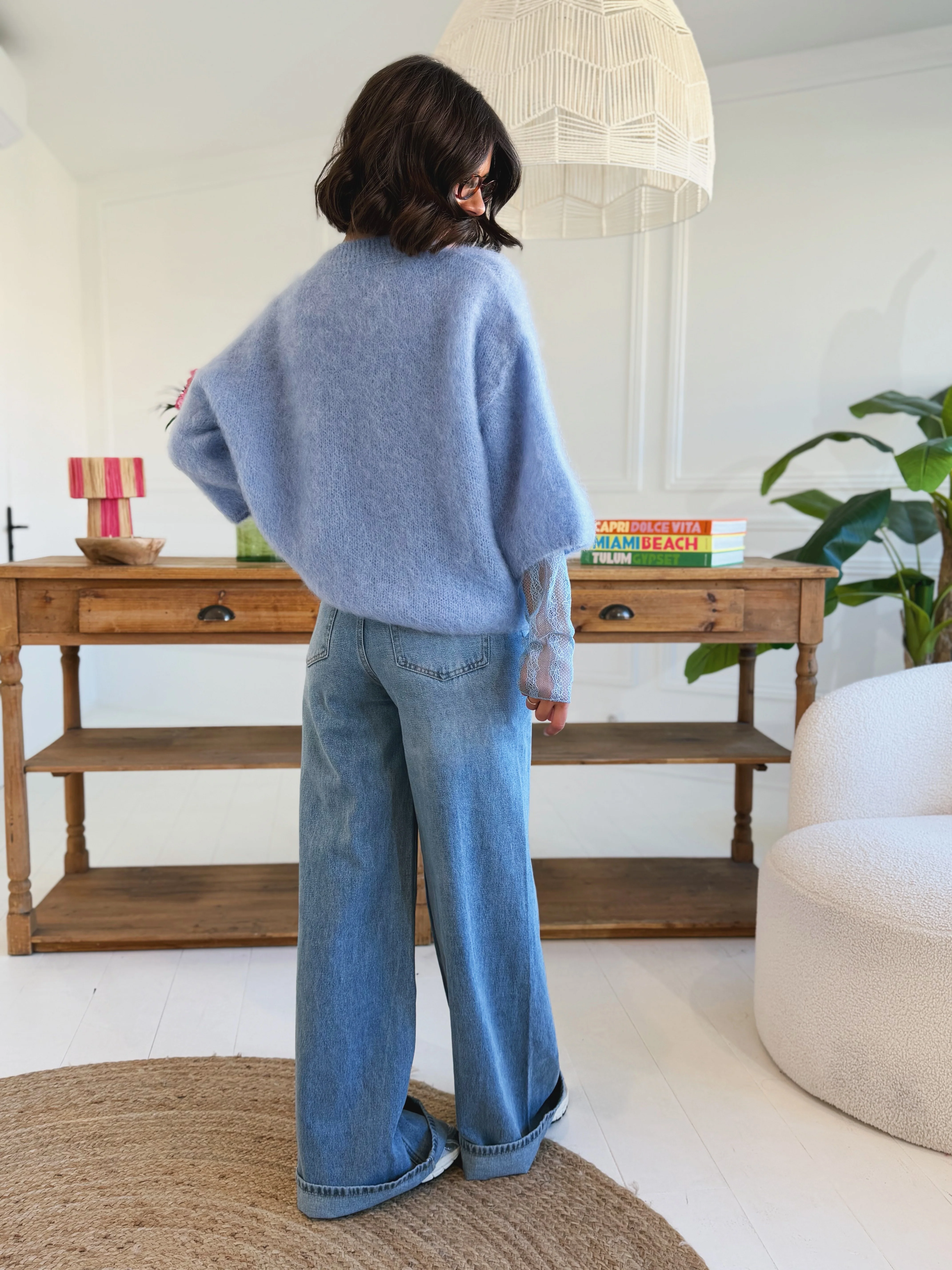 Jean PALAZZO denim clair - Image 2