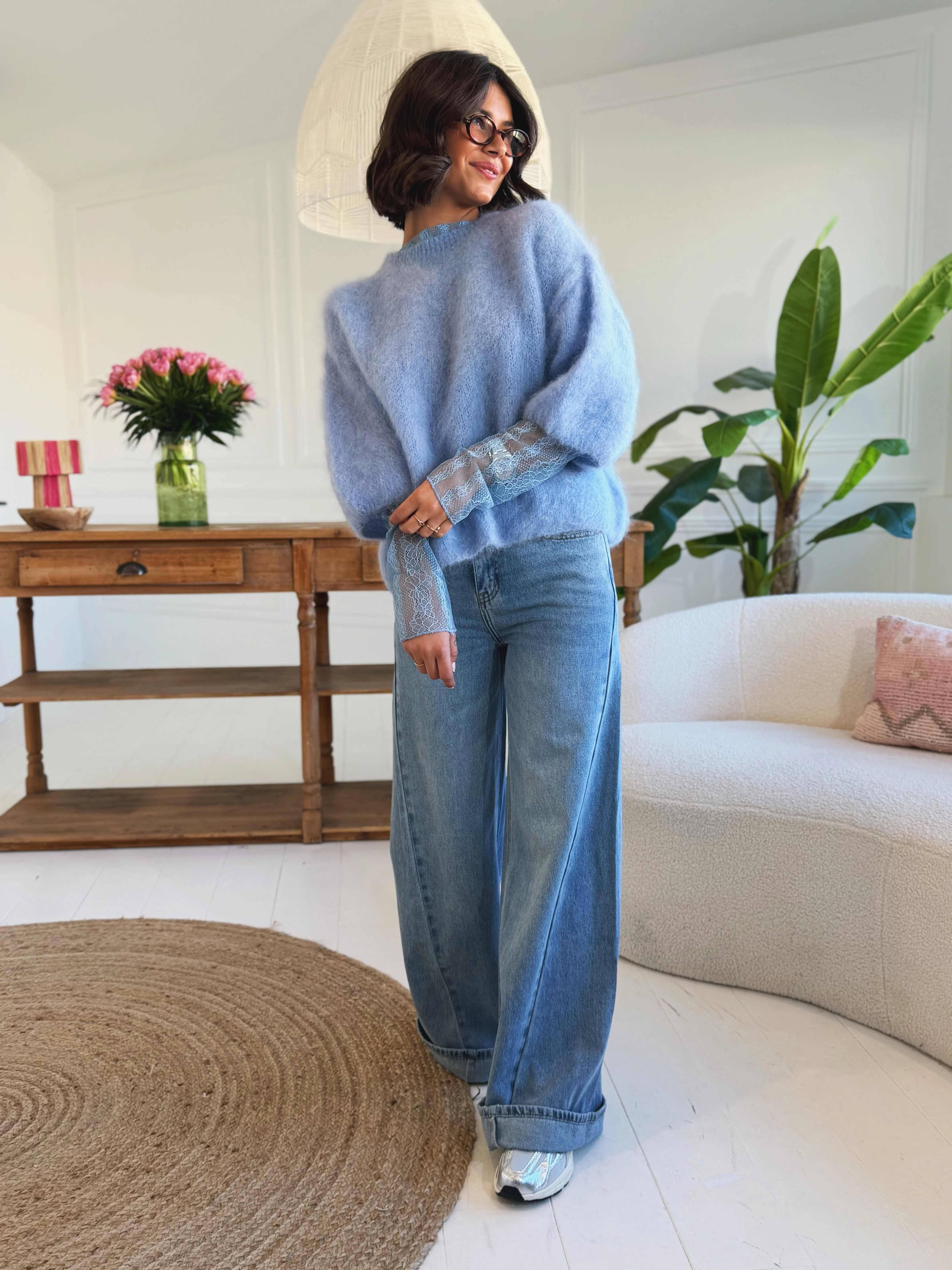 Jean PALAZZO denim clair - Image 4