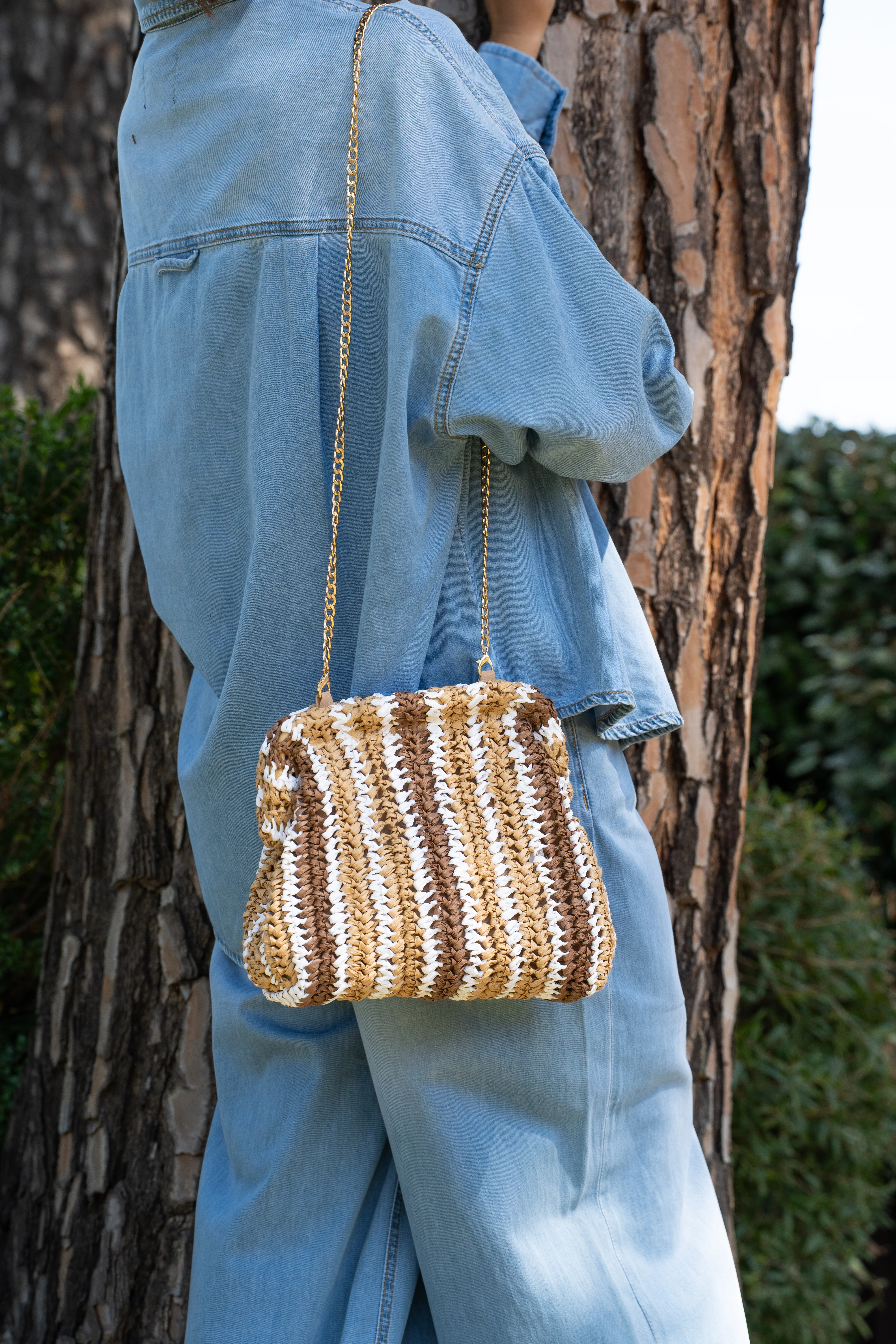 Pochette RAPHIA rayée - Image 5