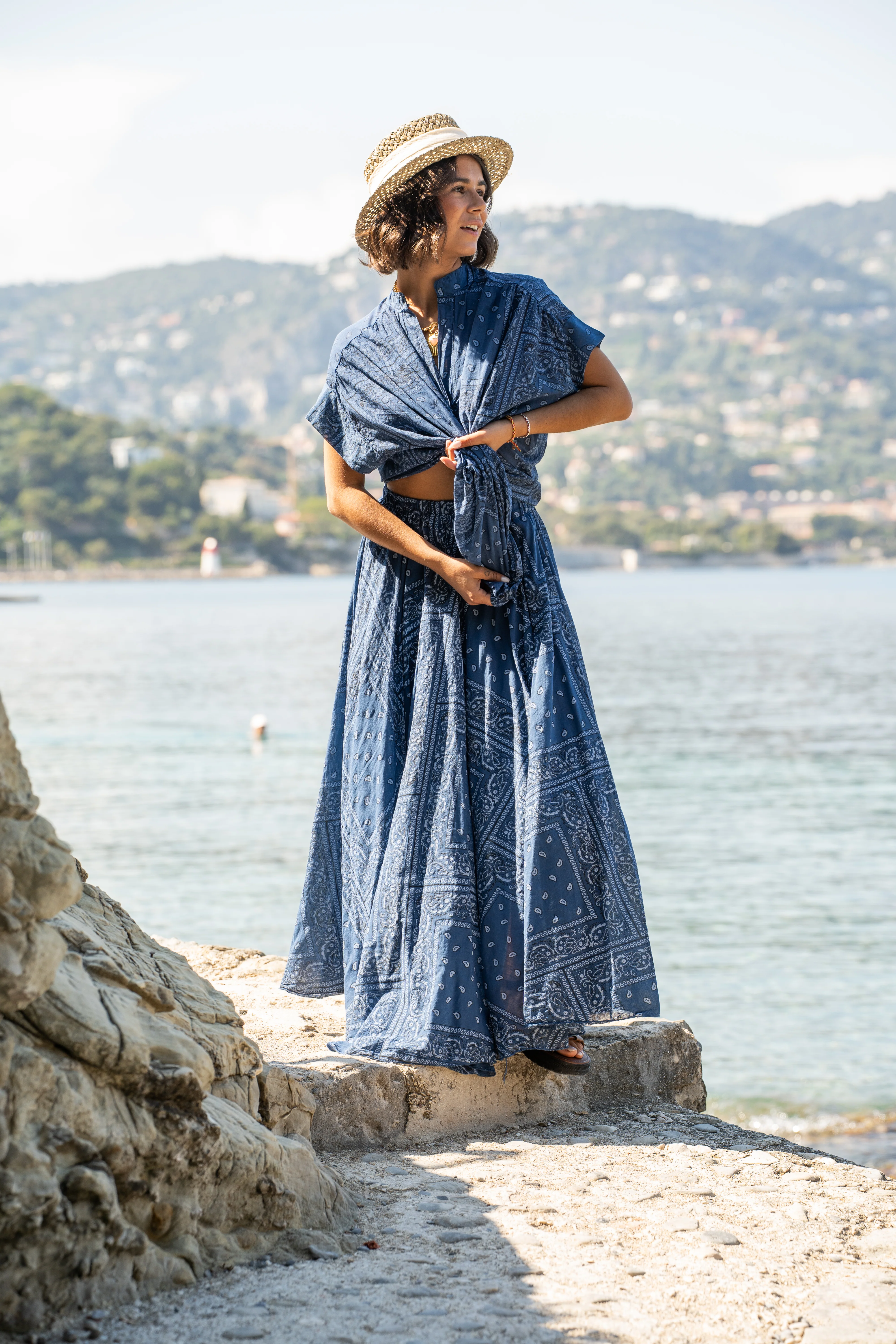 Blouse BANDANA bleu
