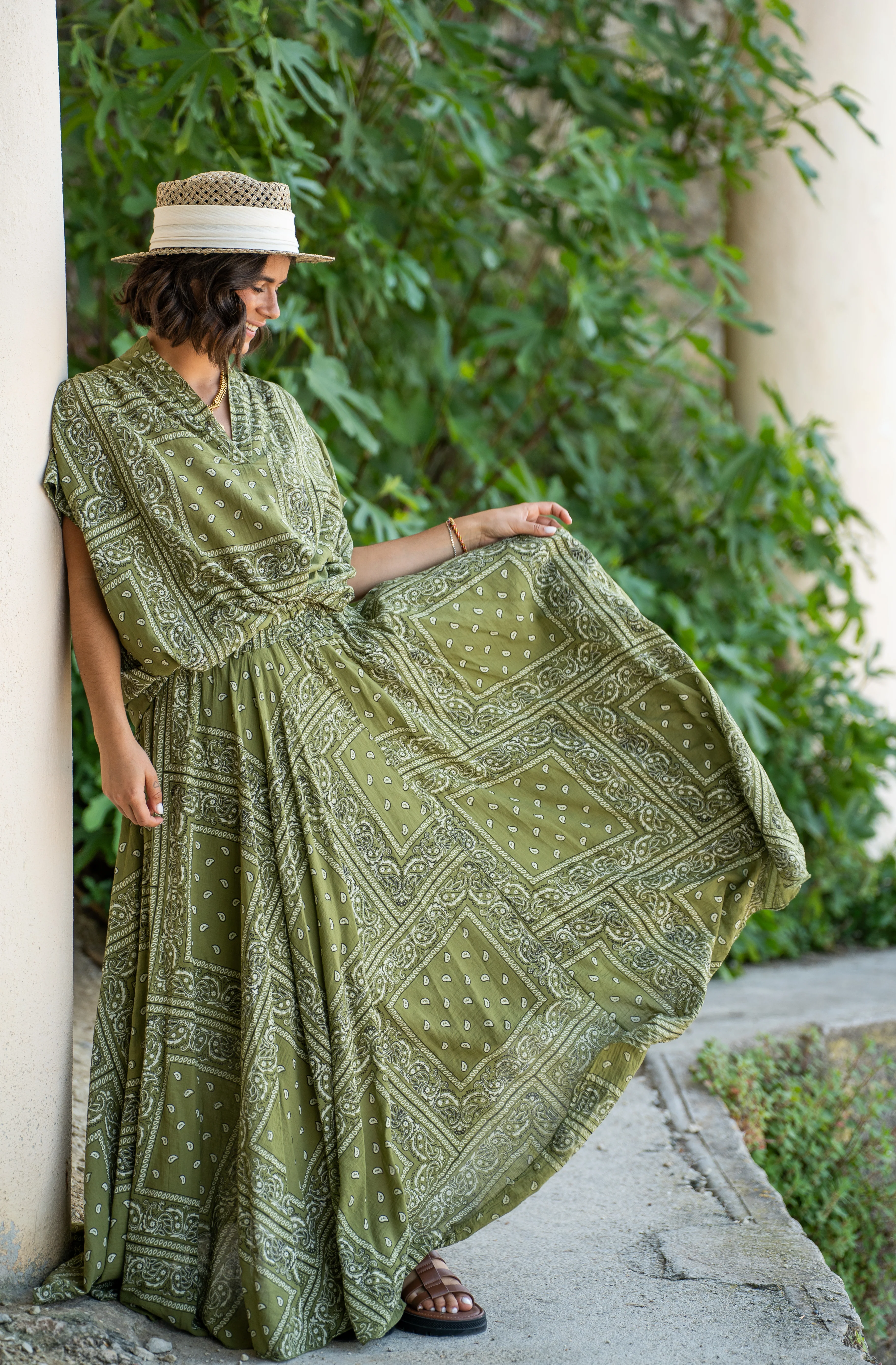Blouse BANDANA vert - Image 11
