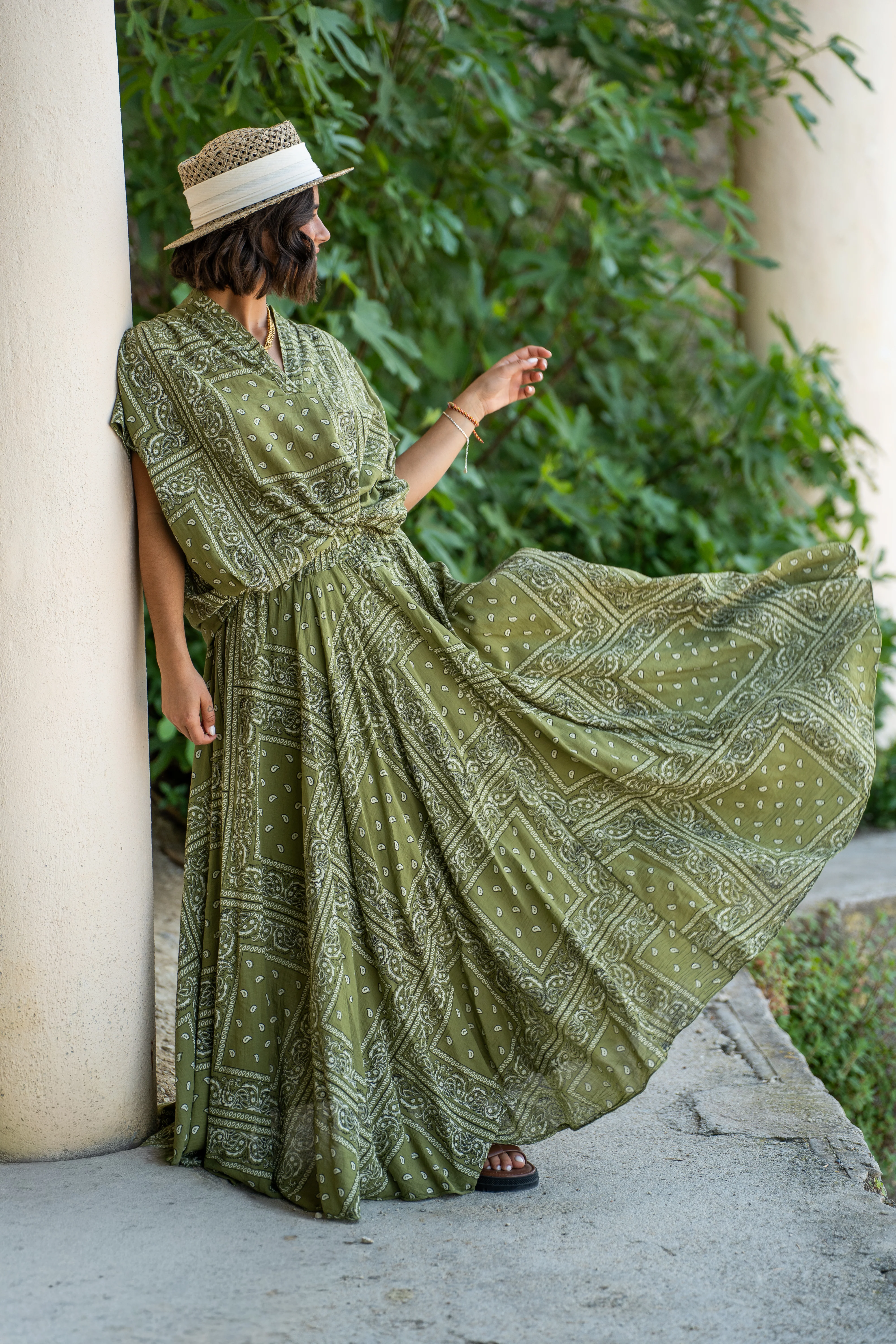 Blouse BANDANA vert - Image 9