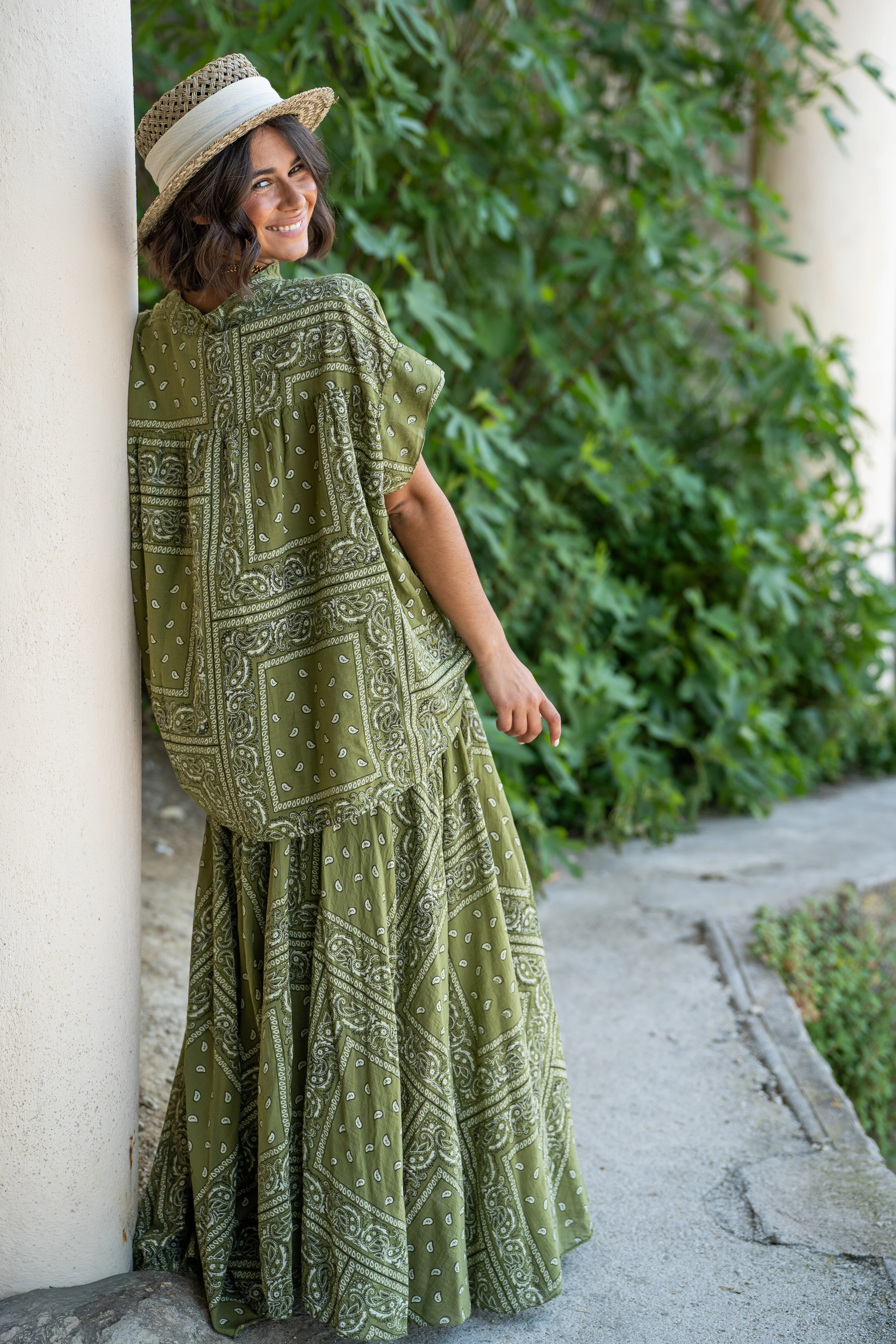 Blouse BANDANA vert - Image 5