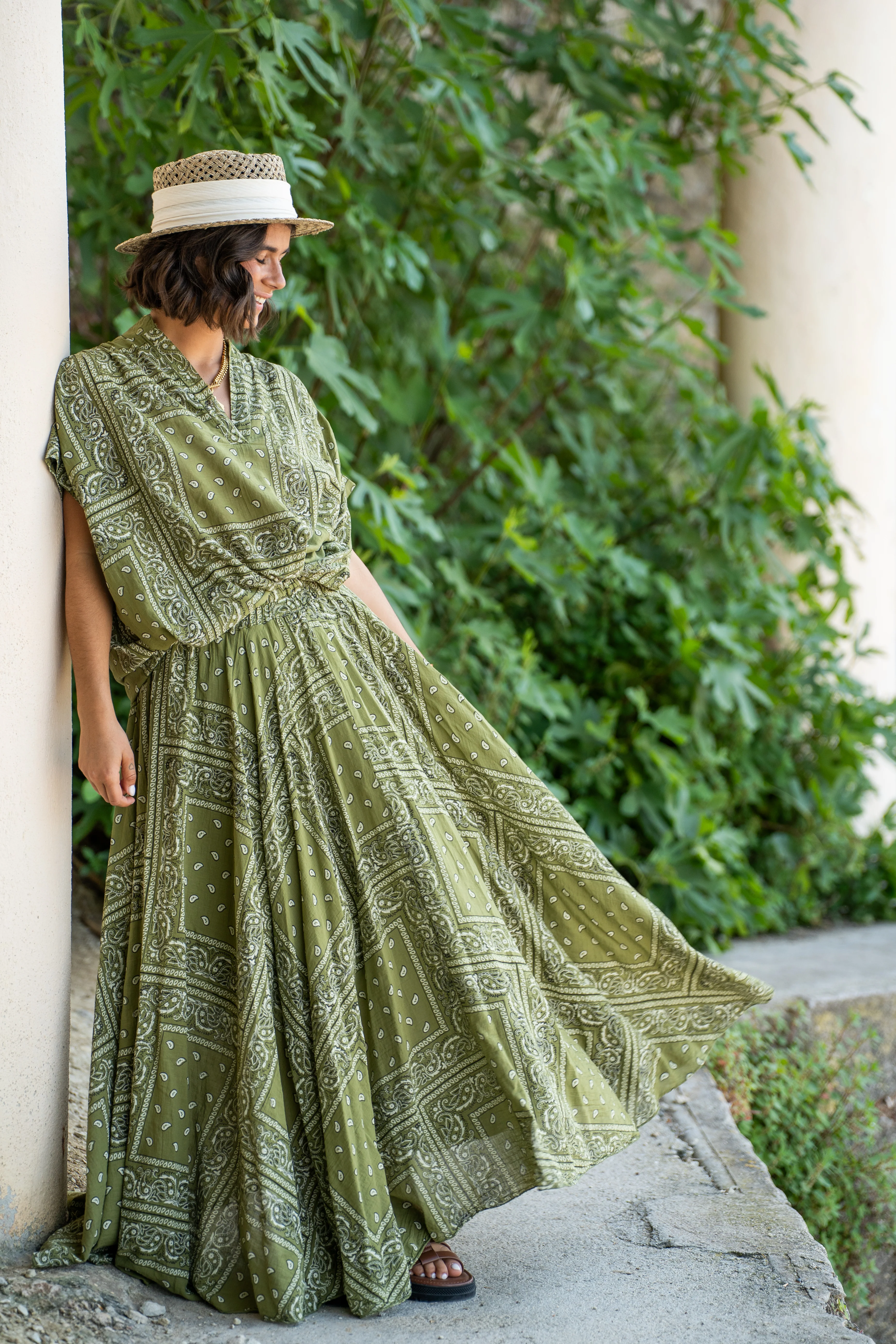 Blouse BANDANA vert - Image 7