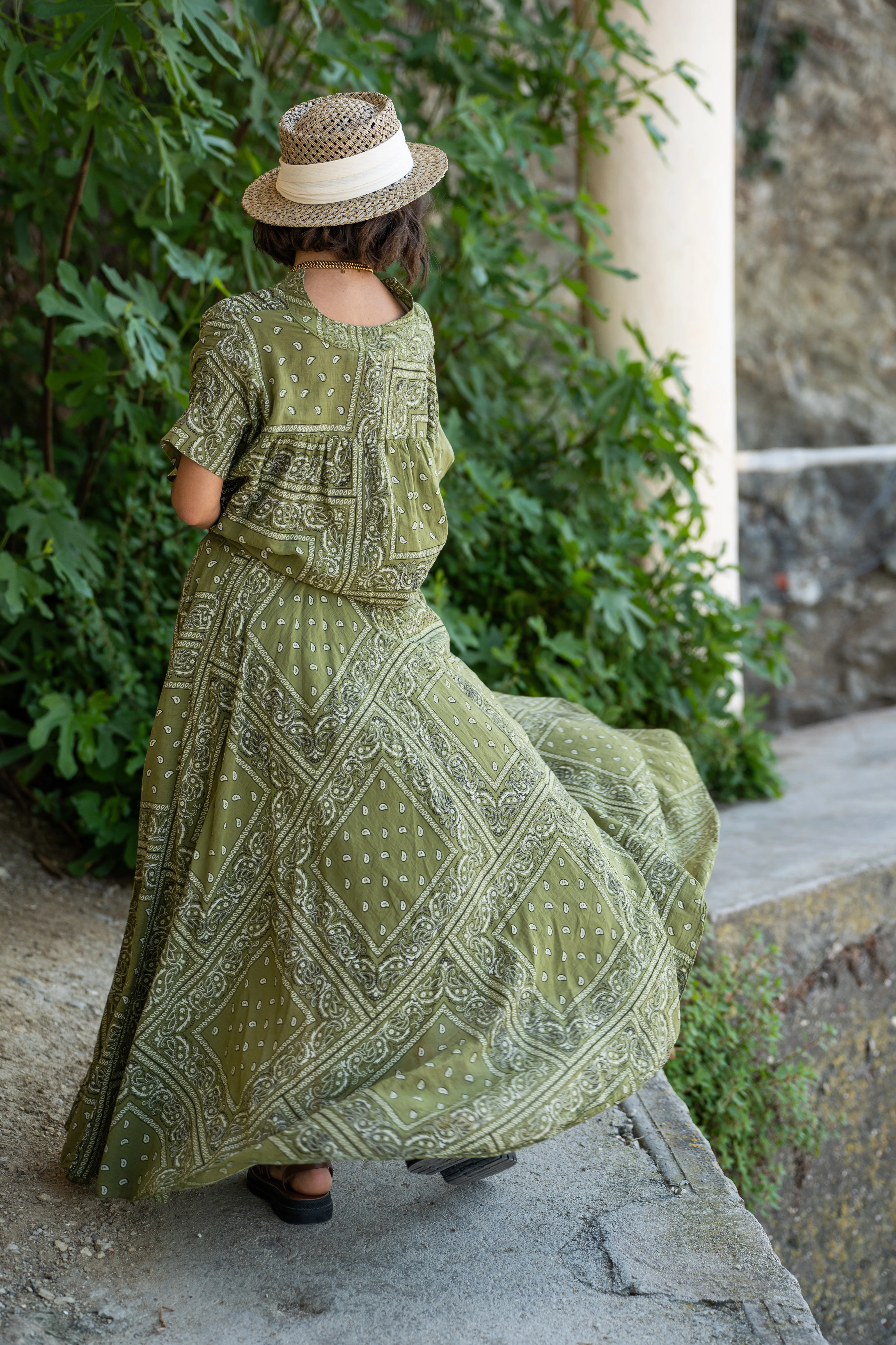 Blouse BANDANA vert - Image 10