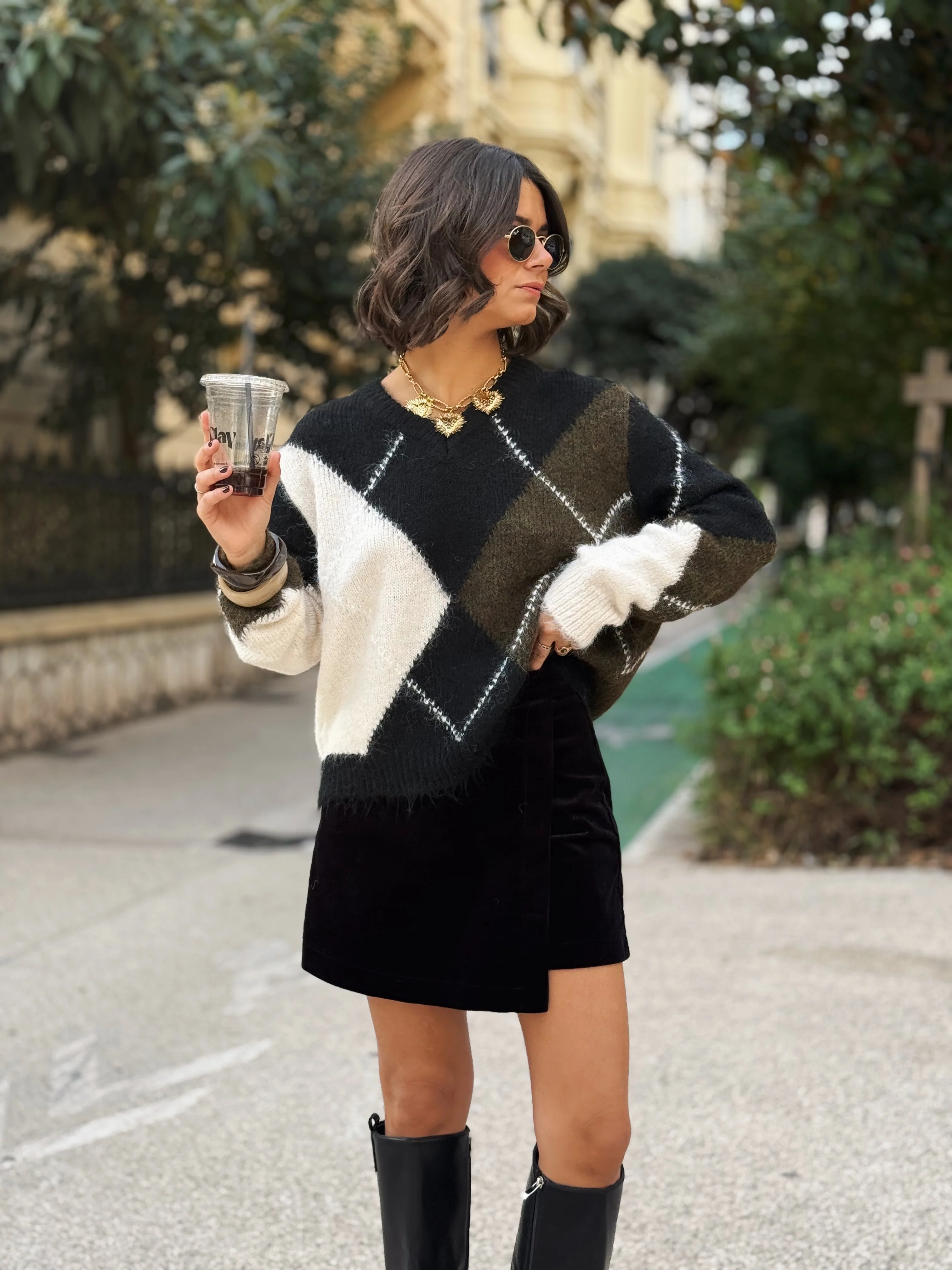 Jupe-short VELOURS noir - Image 6
