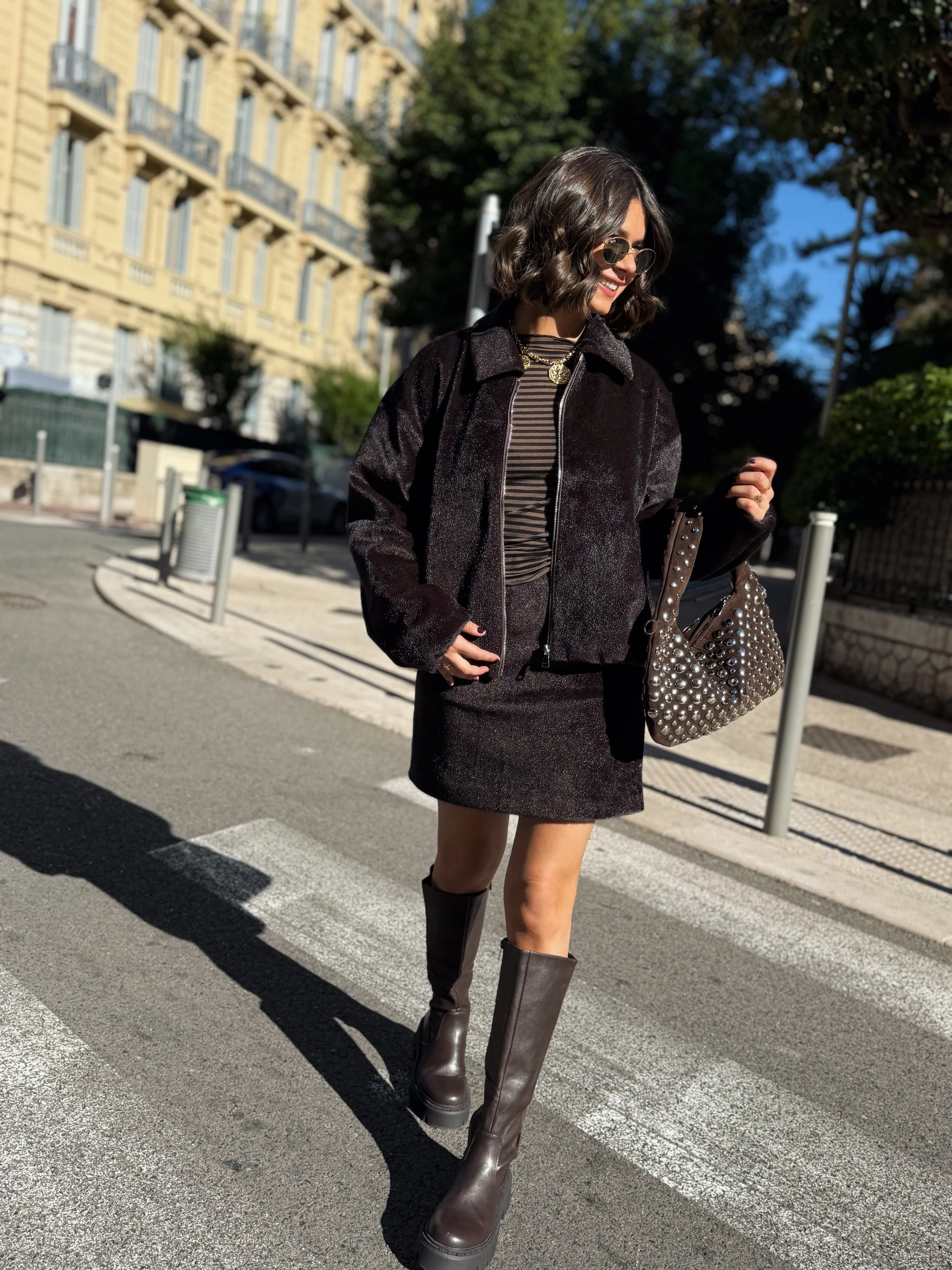Jupe SOFIA marron - Image 2
