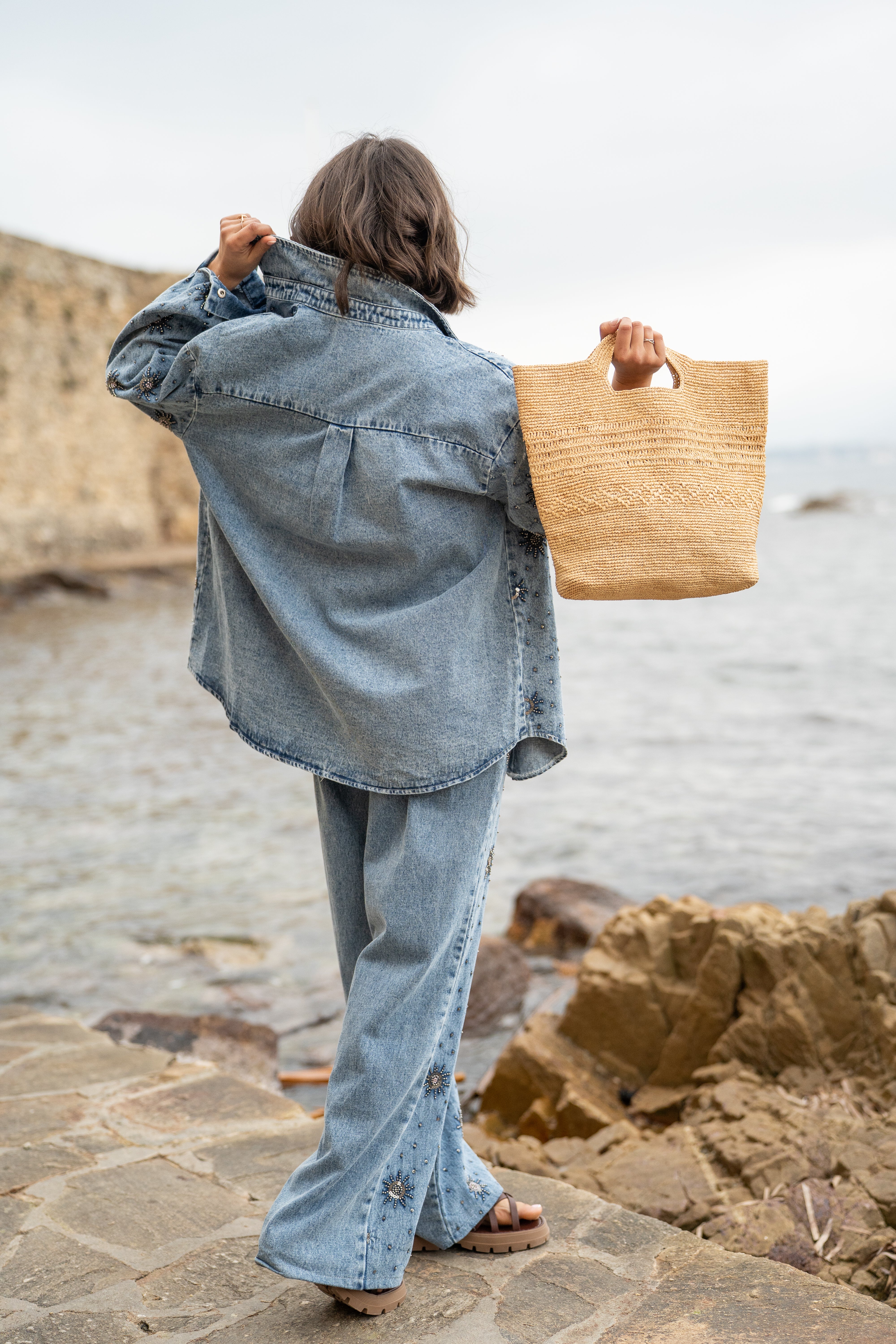 Panier SEAU en raphia - Image 7