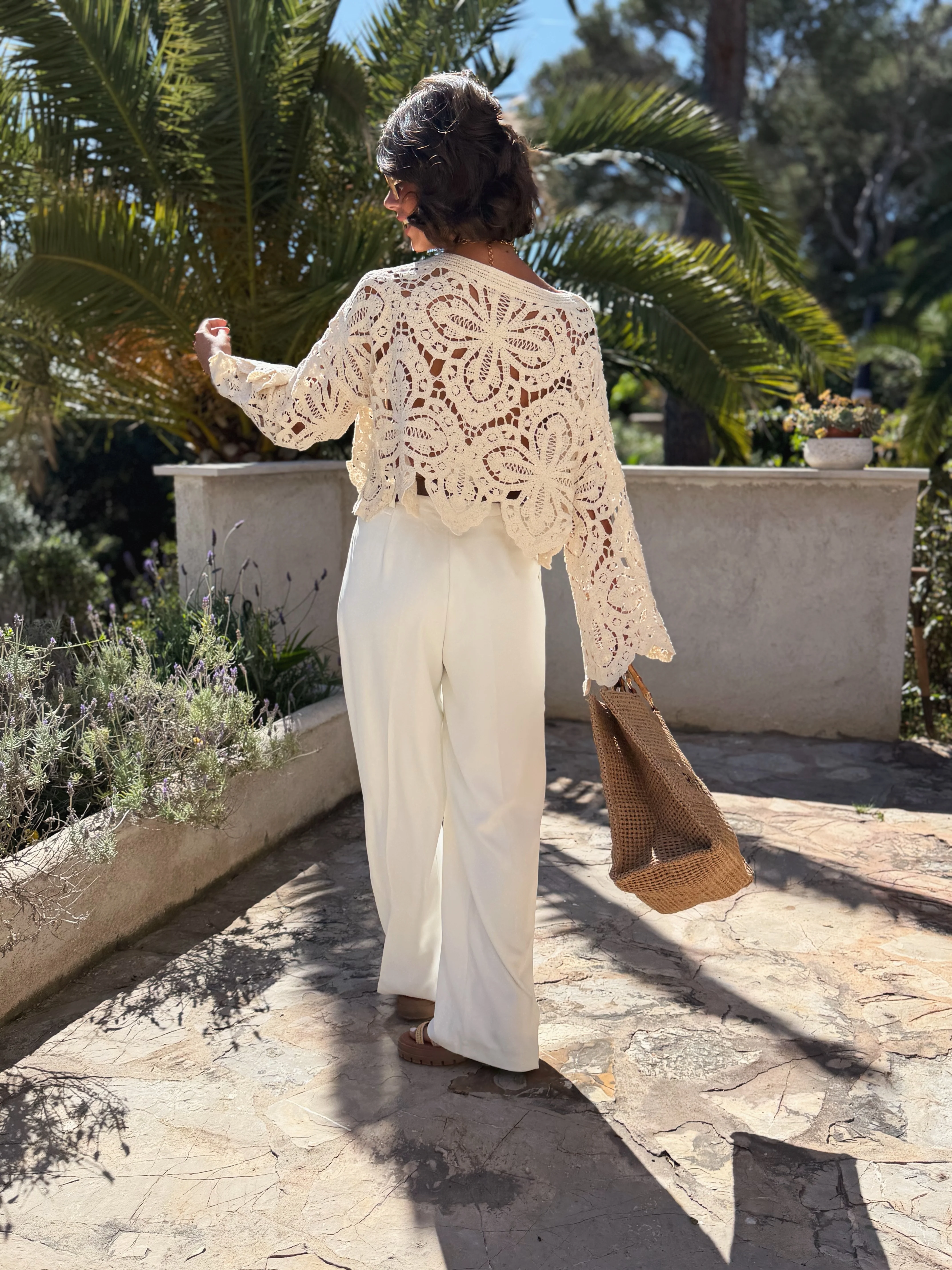 Pantalon à pinces MIKKY blanc - Image 4
