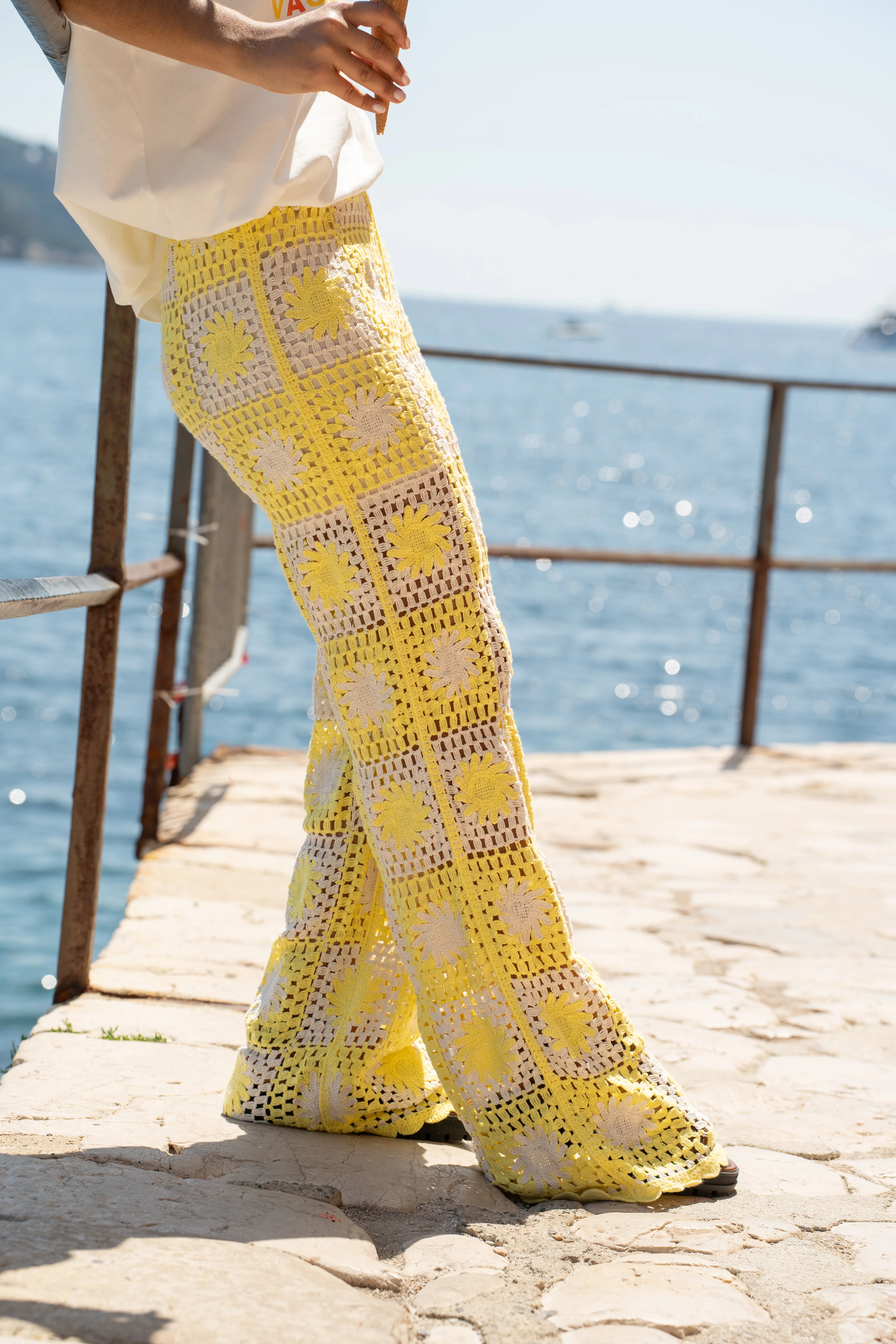 Pantalon CROCHET jaune - Image 7