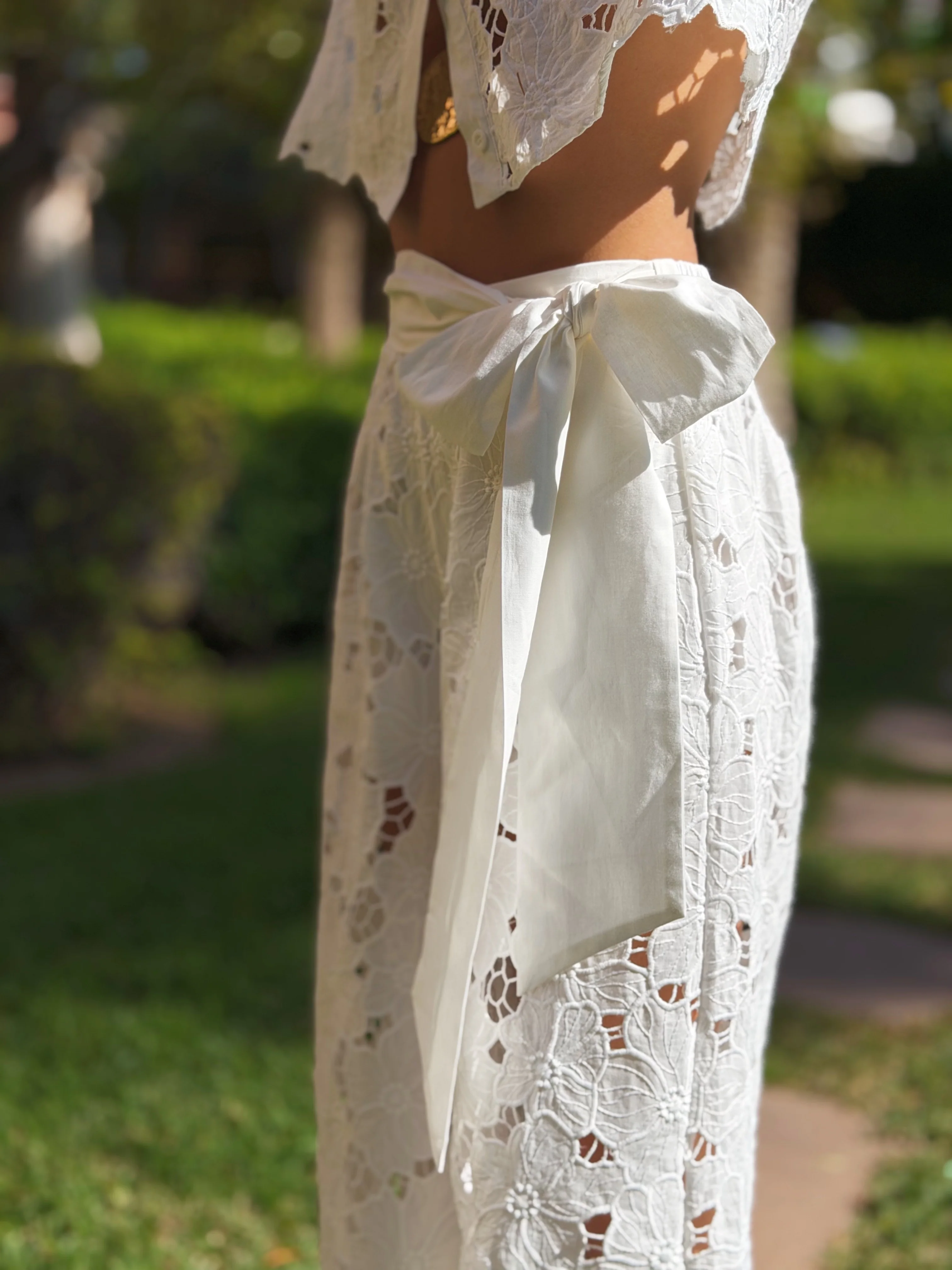 Pantalon broderie FLEUR - Image 4