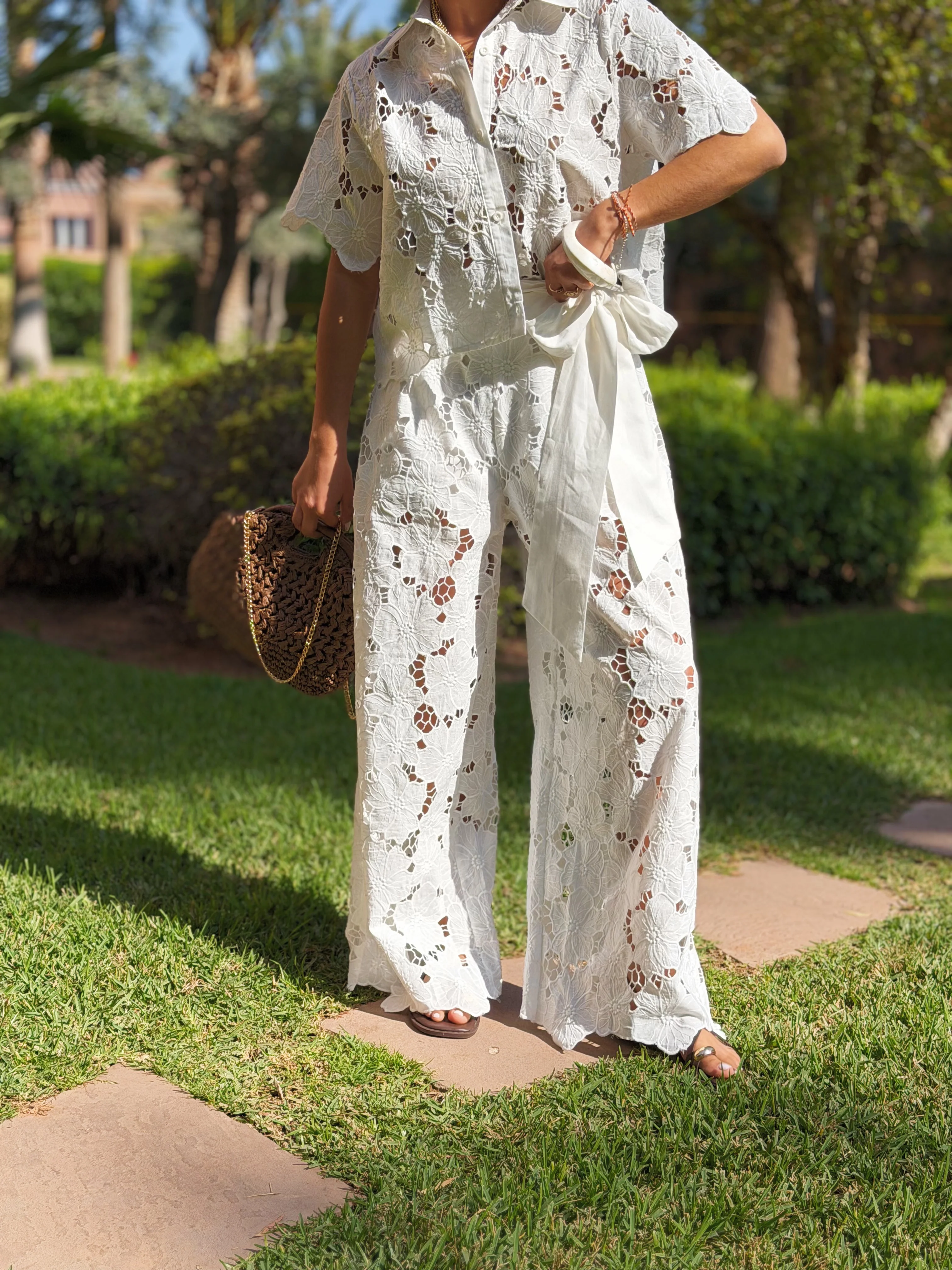 Pantalon broderie FLEUR - Image 7