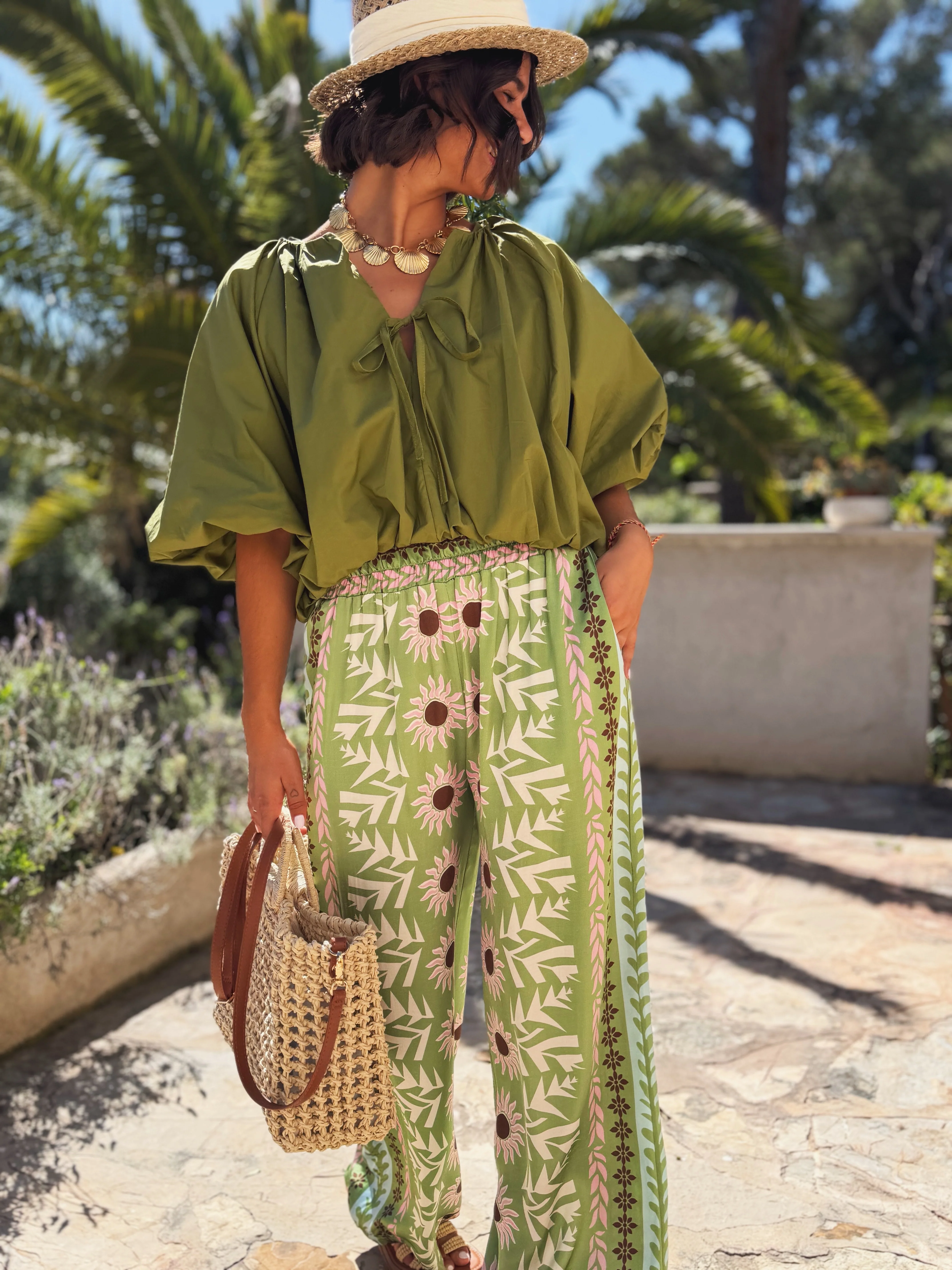 Pantalon SOLEIL vert