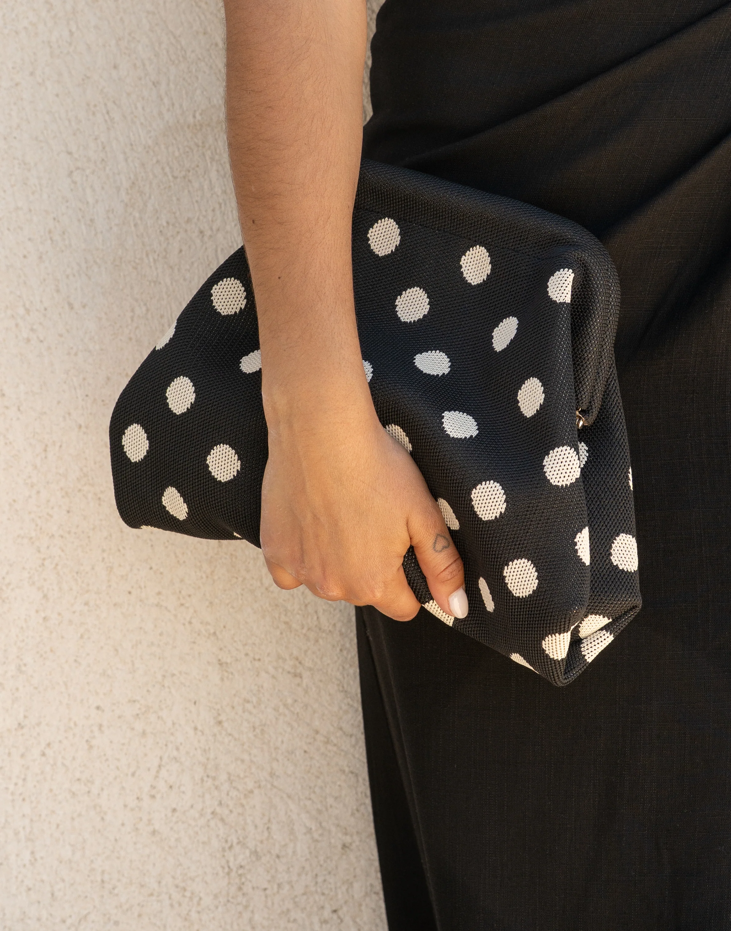 Pochette à POIS noir&blanc
